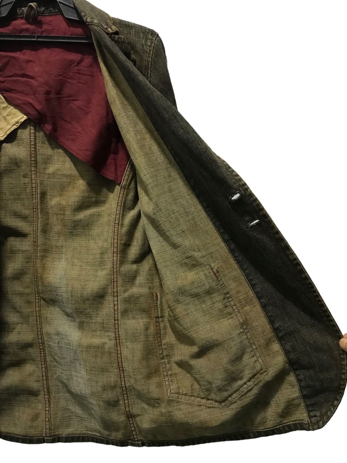 Johnbull × Vintage VINTAGE JOHN BULL CO. THE AMERICAN SPIRIT DENIM BLAZER COAT Size US M / EU 48-50 / 2 - 8 Thumbnail