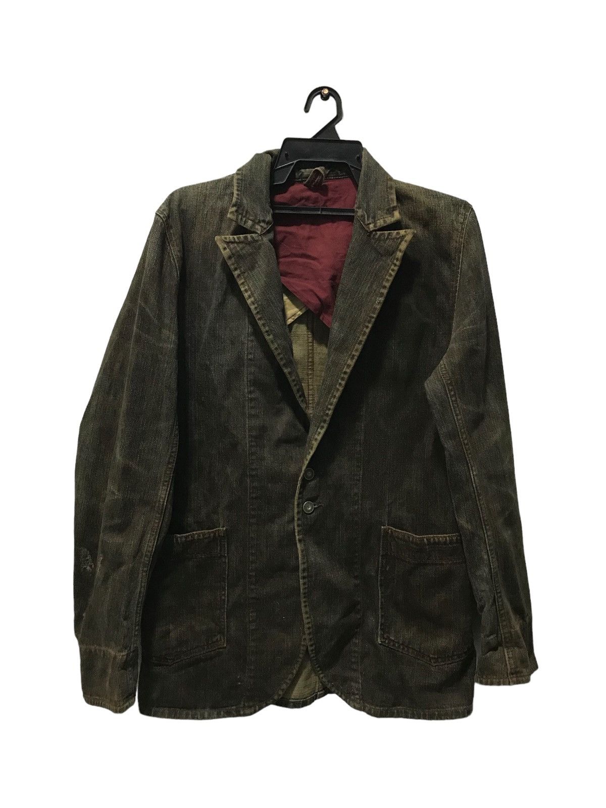 Johnbull × Vintage VINTAGE JOHN BULL CO. THE AMERICAN SPIRIT DENIM BLAZER COAT Size US M / EU 48-50 / 2 - 1 Thumbnail