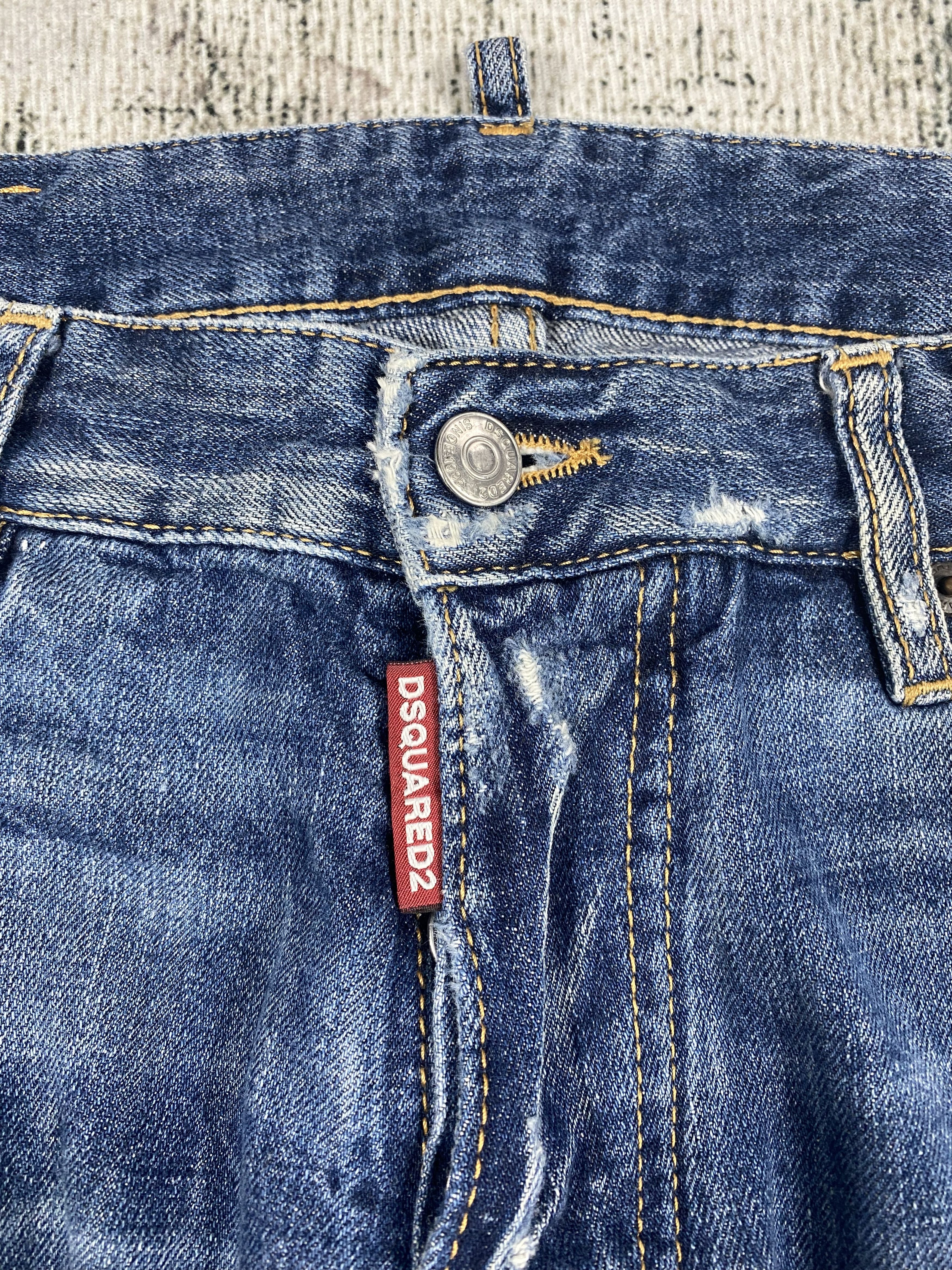 Dsquared2 Dsquared2 Light Washed Distressed Denim Size US 32 / EU 48 - 6 Thumbnail