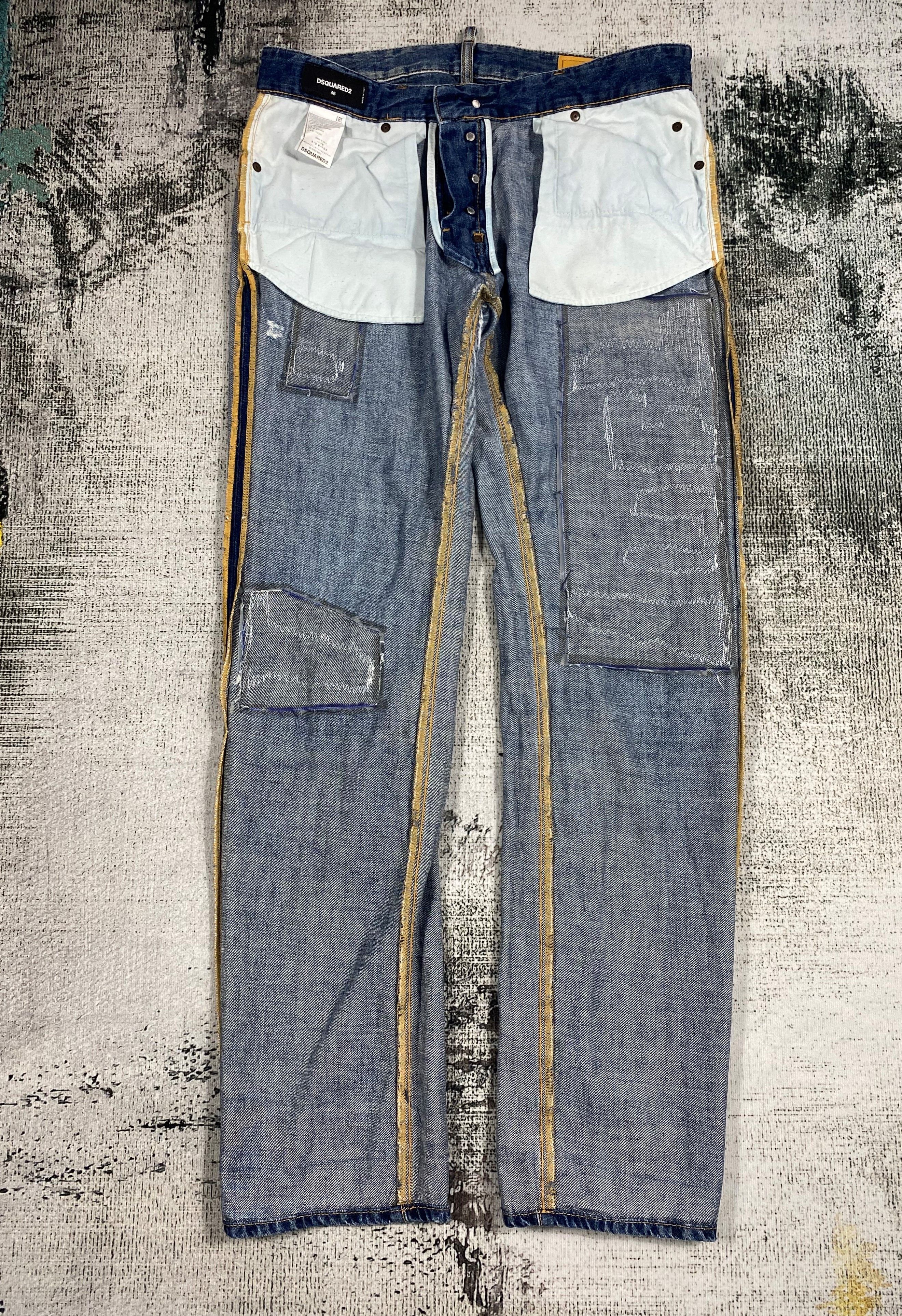 Dsquared2 Dsquared2 Light Washed Distressed Denim Size US 32 / EU 48 - 15 Thumbnail