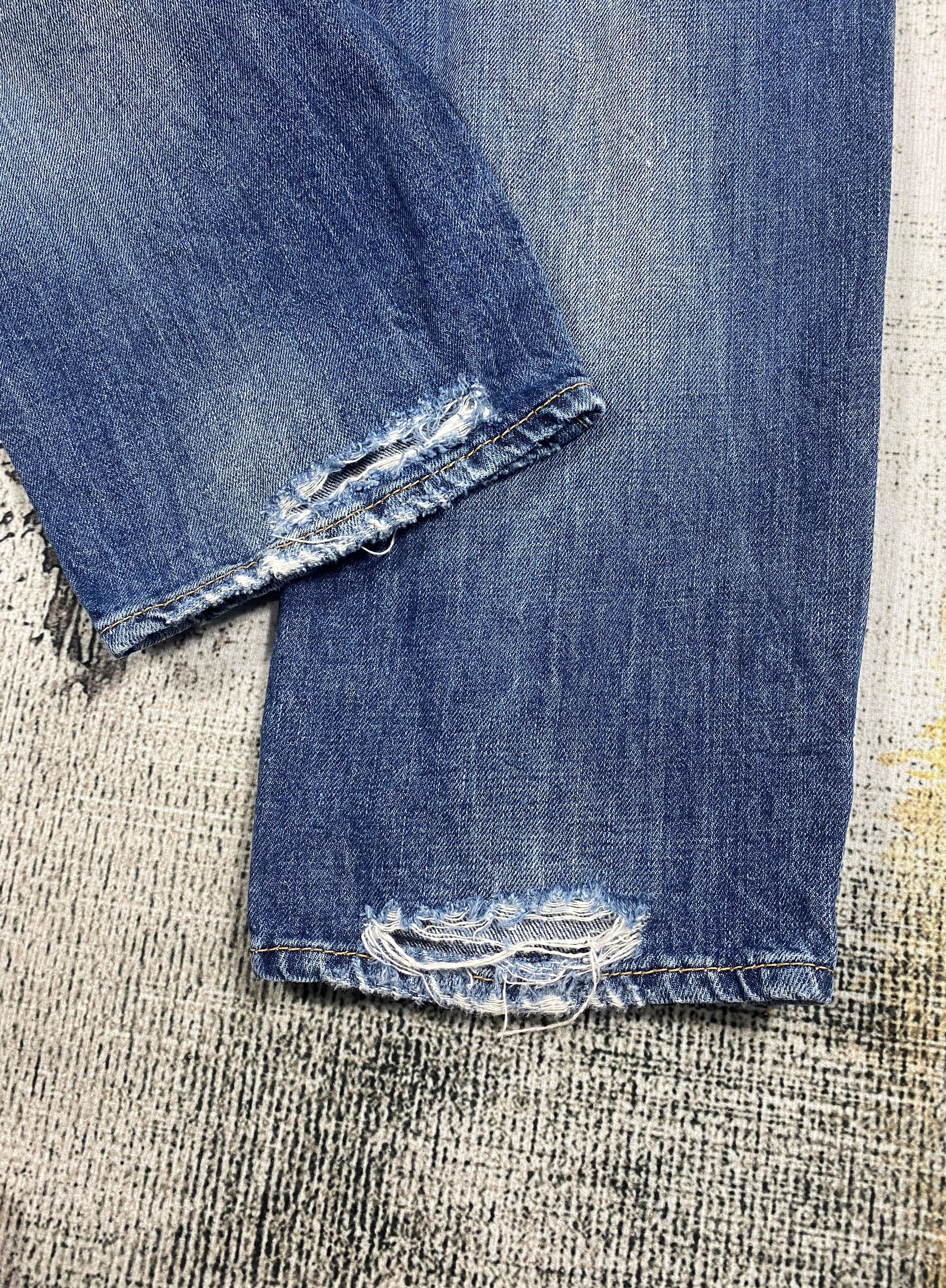 Dsquared2 Dsquared2 Light Washed Distressed Denim Size US 32 / EU 48 - 14 Thumbnail