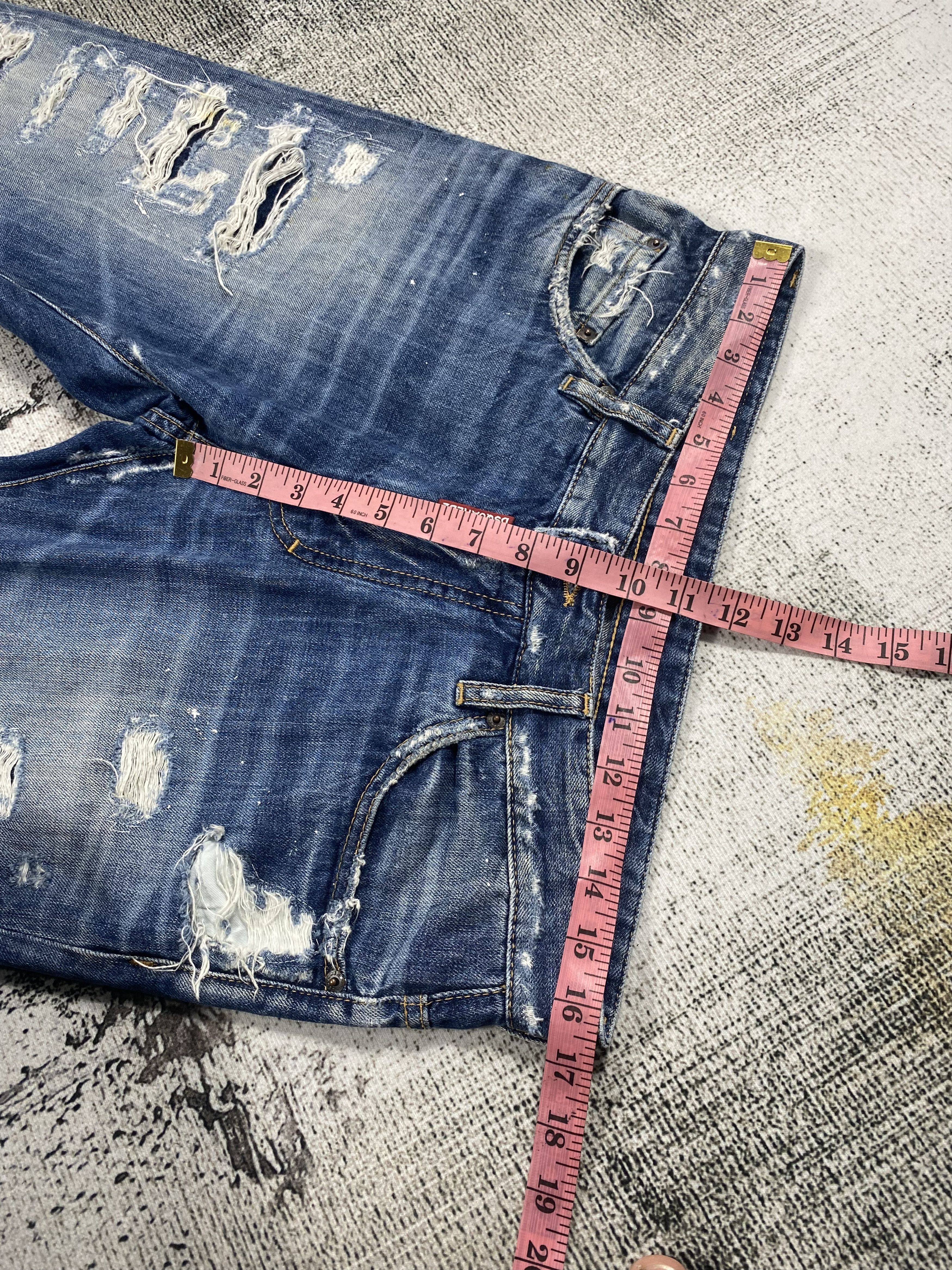 Dsquared2 Dsquared2 Light Washed Distressed Denim Size US 32 / EU 48 - 16 Thumbnail