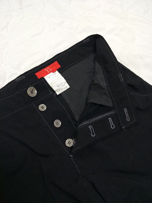 Yohji Yamamoto Nylon Wide Thigh Cargo Pants Button Fly Size US 34 / EU 50 - 9 Preview