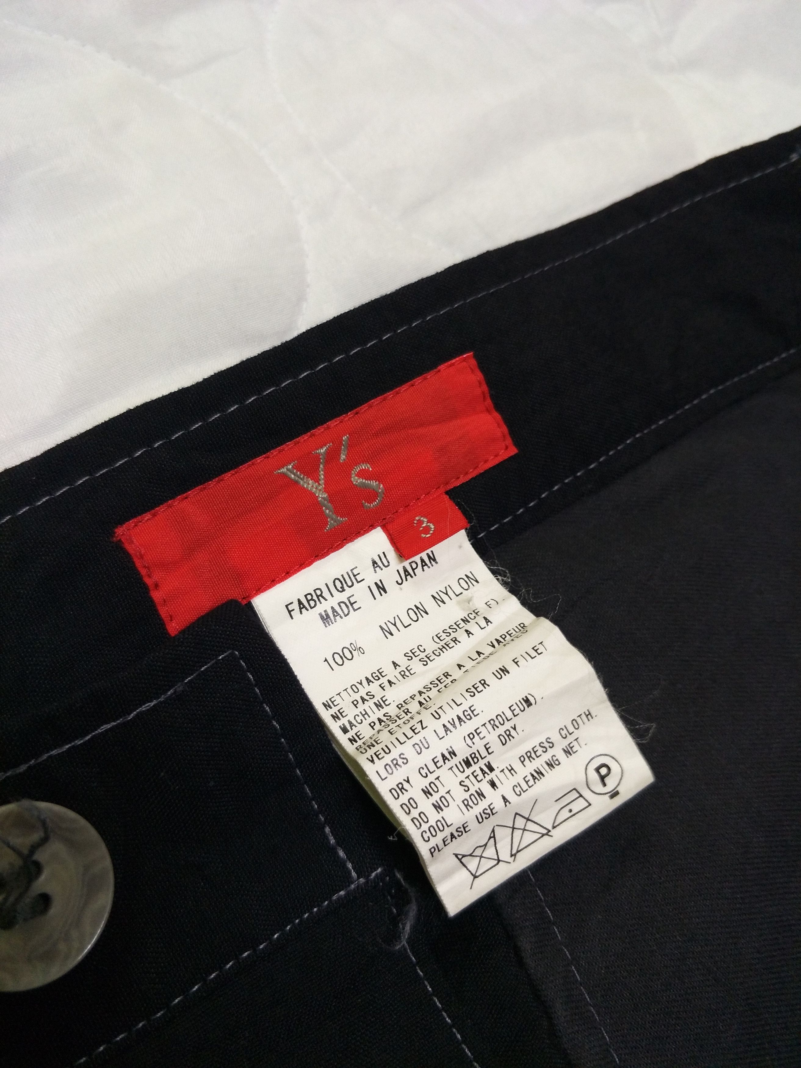 Yohji Yamamoto Nylon Wide Thigh Cargo Pants Button Fly Size US 34 / EU 50 - 8 Thumbnail