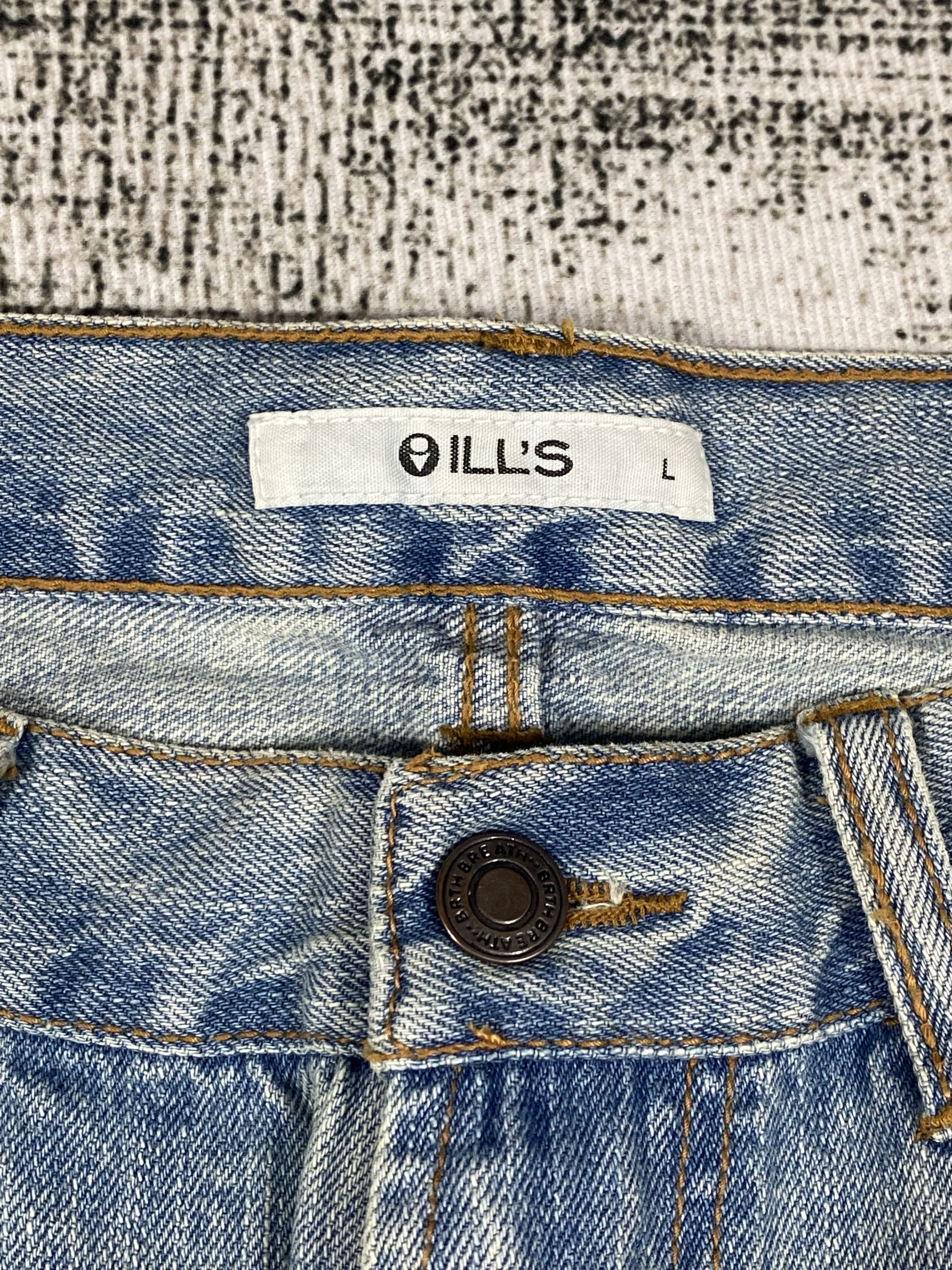 Japanese Brand Ill's Patches Light Washed Splash Painter Distressed Denim Size US 31 - 5 Thumbnail