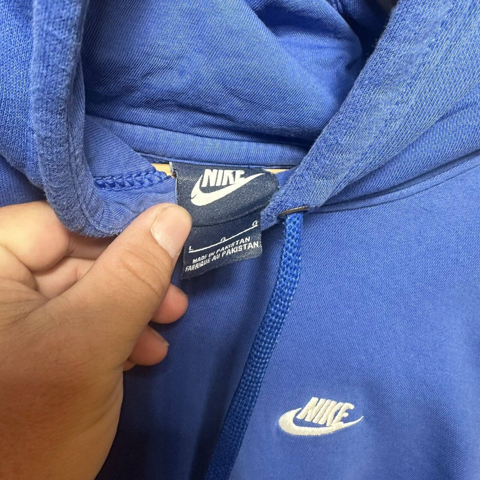 Nike Nike Logo Air Hoodie Vintage 90s Y2K Blue L Blue Tag Size US L / EU 52-54 / 3 - 3 Thumbnail