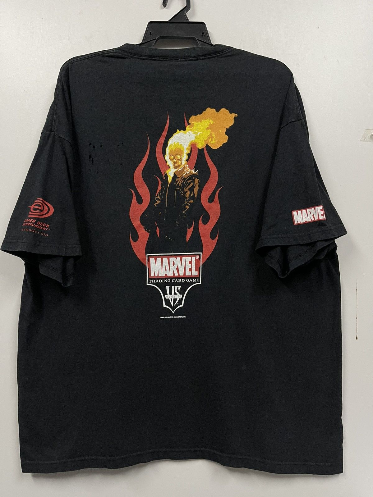 Marvel Comics × Vintage Thrashed Vintage Ghost Rider Marvel Card Game Shirt Size US XXL / EU 58 / 5 - 2 Thumbnail