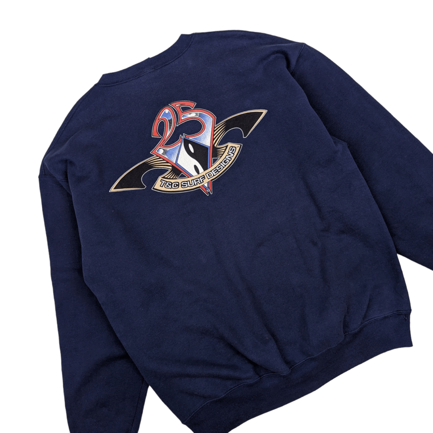 Vintage Vintage 90's T&C Surf Designs Big Logo Jumper Sweatshirt Size US XL / EU 56 / 4 - 5 Thumbnail