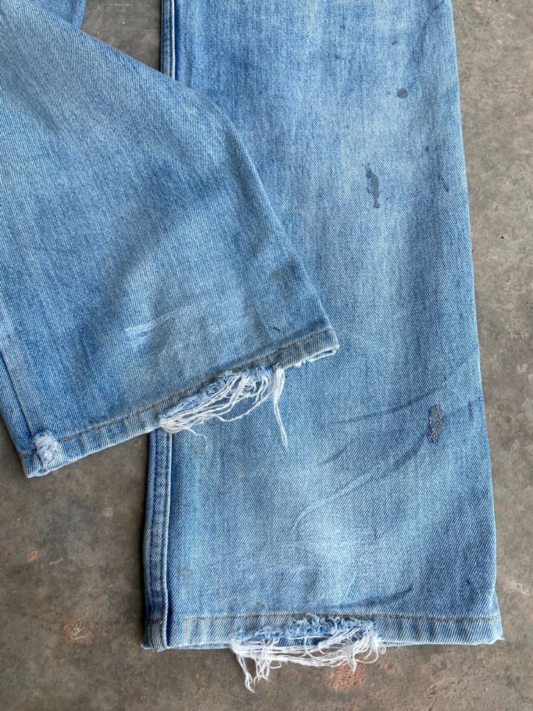 Levi's Vintage Clothing 90s Blue Wash Vintage Levi's 505 Jeans Distressed Denim Size US 34 / EU 50 - 12 Thumbnail