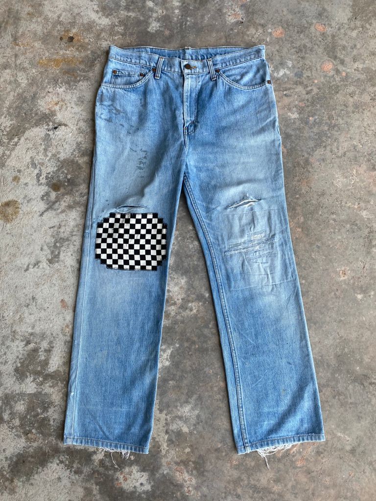 Levi's Vintage Clothing 90s Blue Wash Vintage Levi's 505 Jeans Distressed Denim Size US 34 / EU 50 - 1 Thumbnail