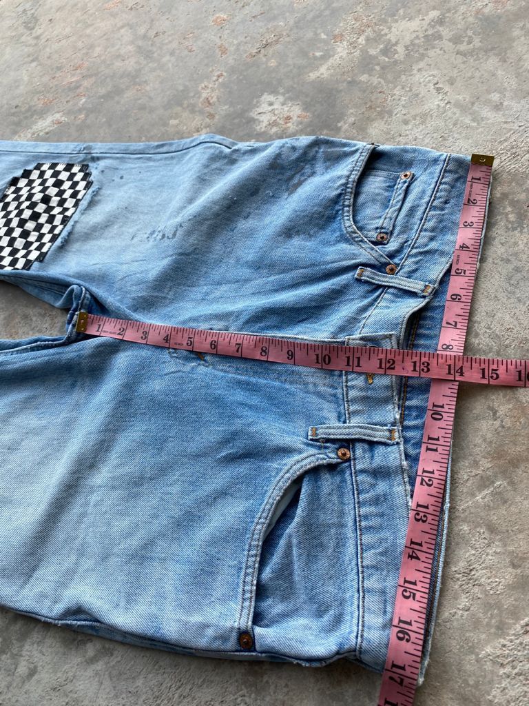 Levi's Vintage Clothing 90s Blue Wash Vintage Levi's 505 Jeans Distressed Denim Size US 34 / EU 50 - 20 Thumbnail