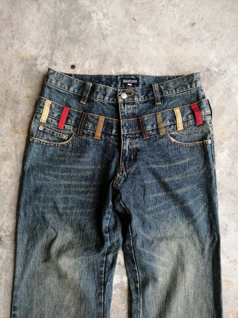 Japanese Brand Japanese Brand Double Waist Jeans Size US 32 / EU 48 - 6 Thumbnail