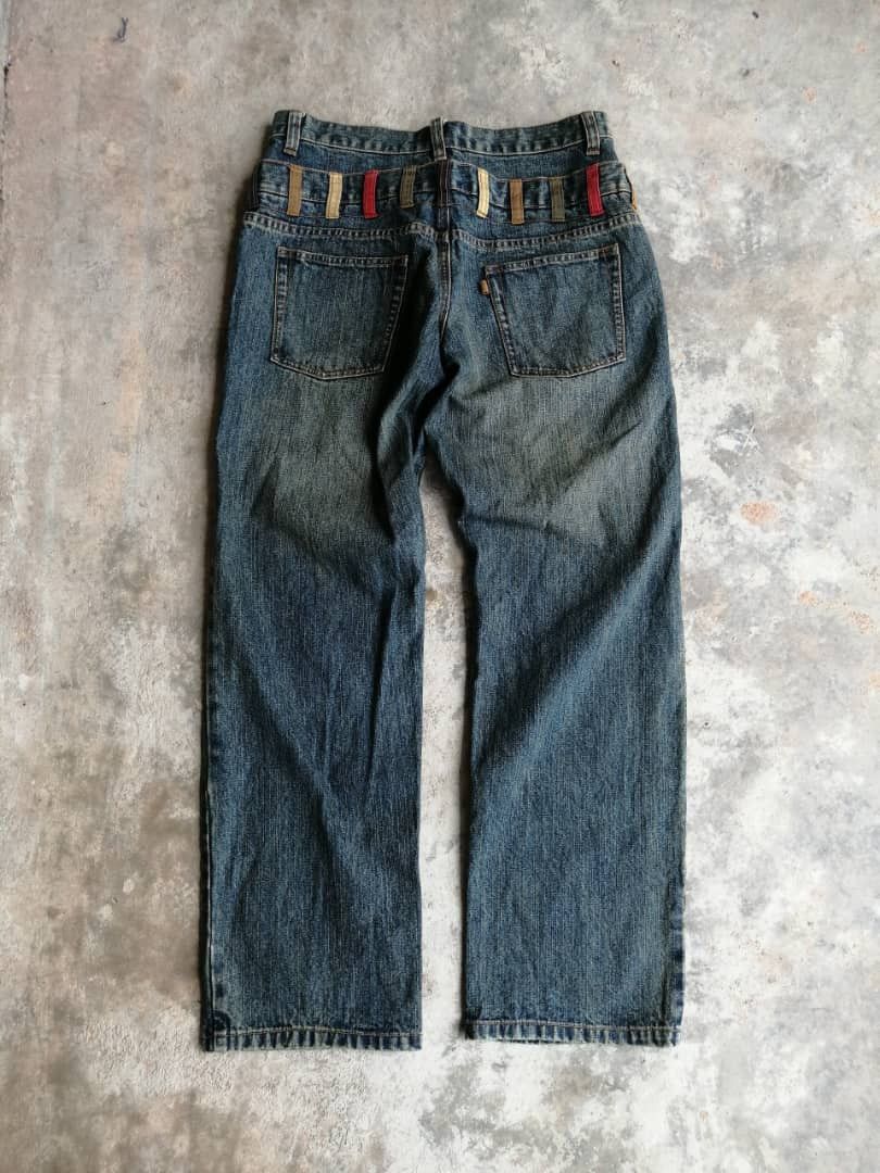 Japanese Brand Japanese Brand Double Waist Jeans Size US 32 / EU 48 - 2 Thumbnail