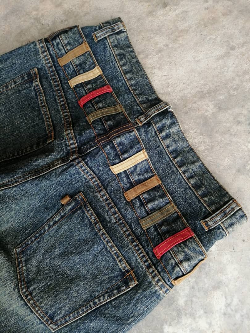 Japanese Brand Japanese Brand Double Waist Jeans Size US 32 / EU 48 - 8 Thumbnail