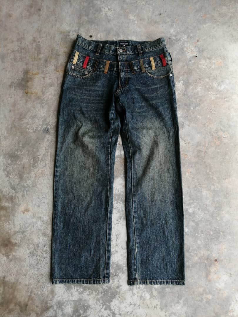 Japanese Brand Japanese Brand Double Waist Jeans Size US 32 / EU 48 - 1 Thumbnail