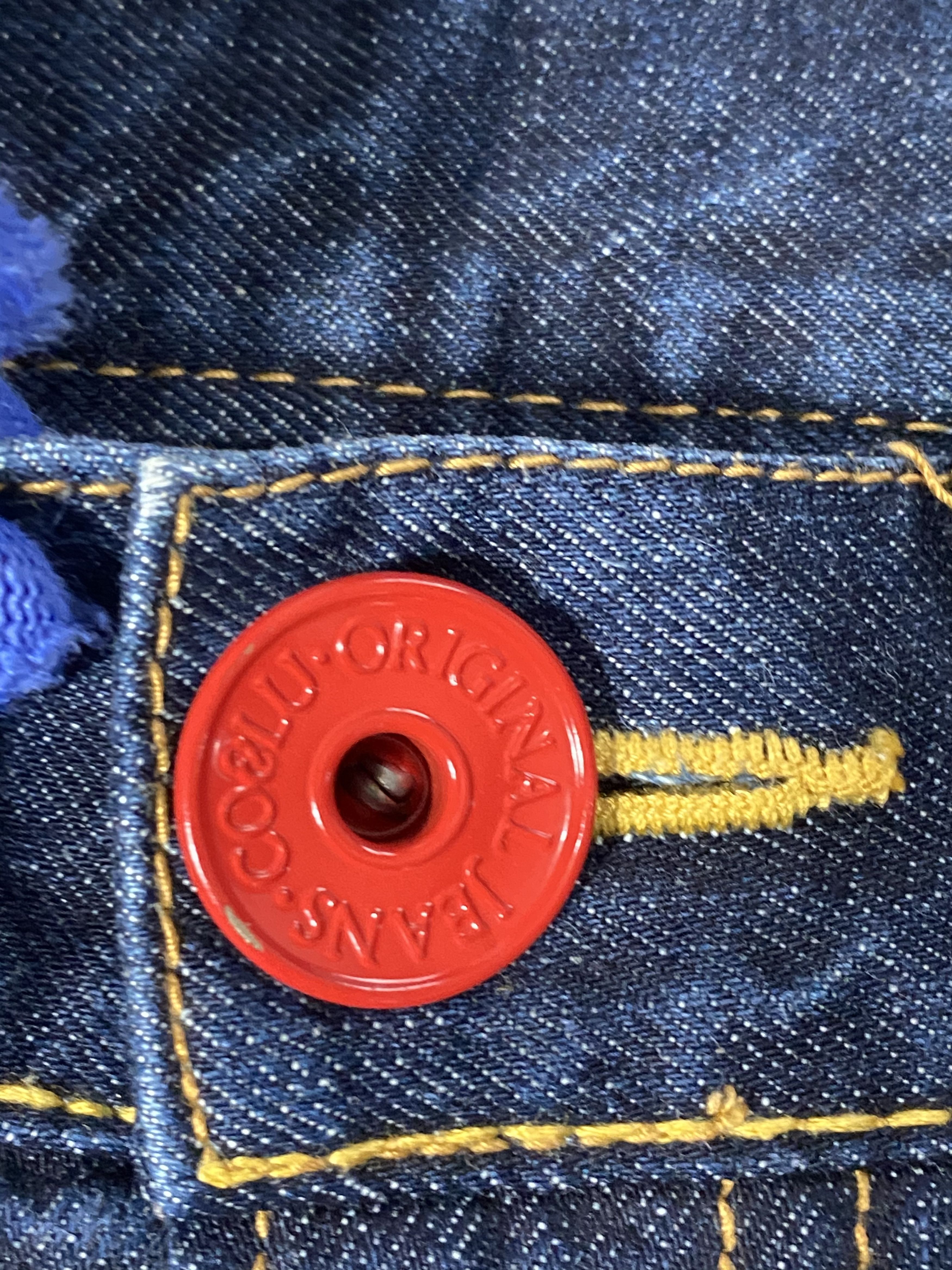 Japanese Brand RARE🔥Printed Face Arts Co&Lu Denim Japanese Brands Size US 27 - 8 Thumbnail