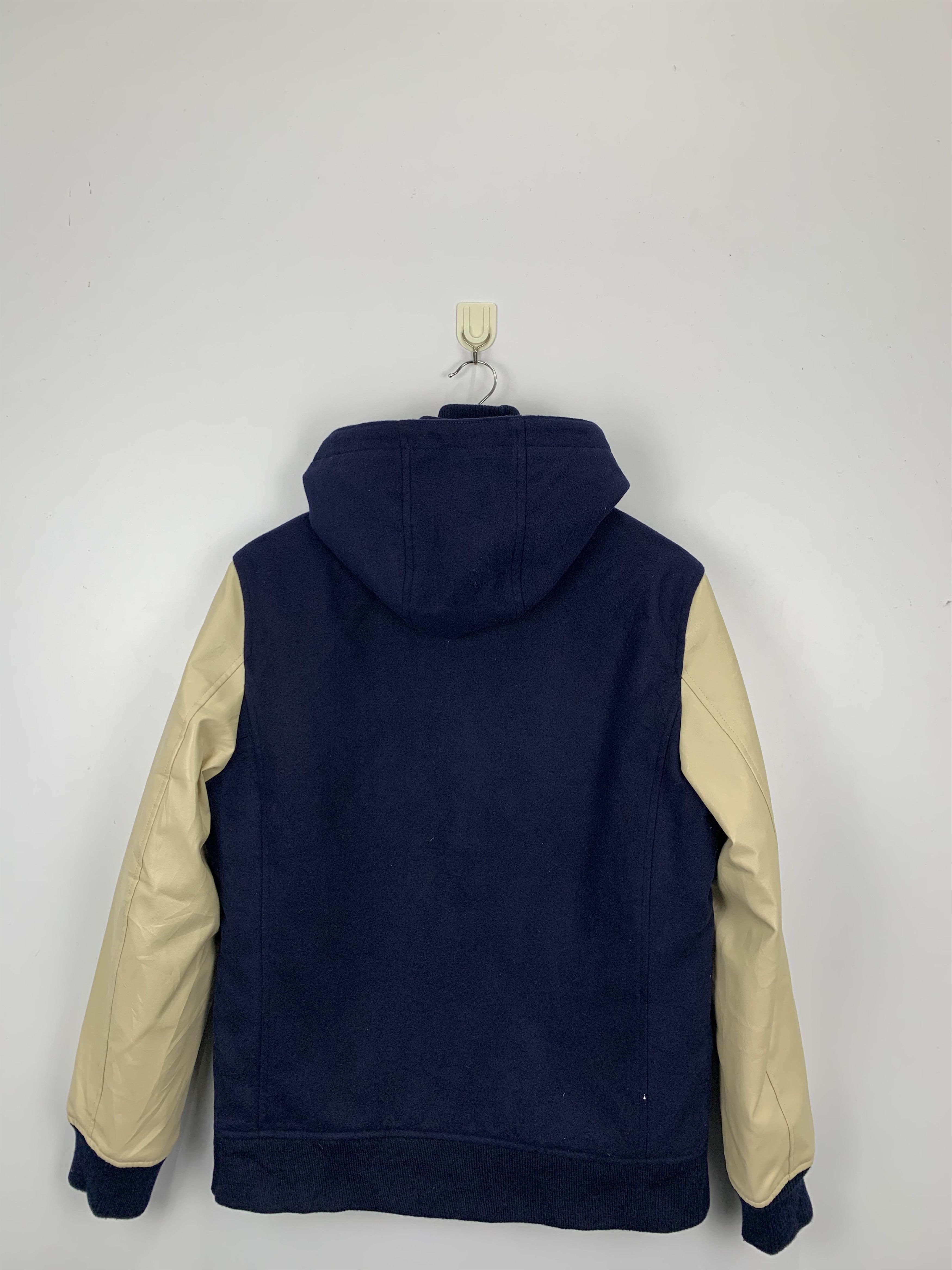 Vintage Vintage 90s Japanese Brand Sleeve Leather Varsity V0486 Size US L / EU 52-54 / 3 - 3 Thumbnail