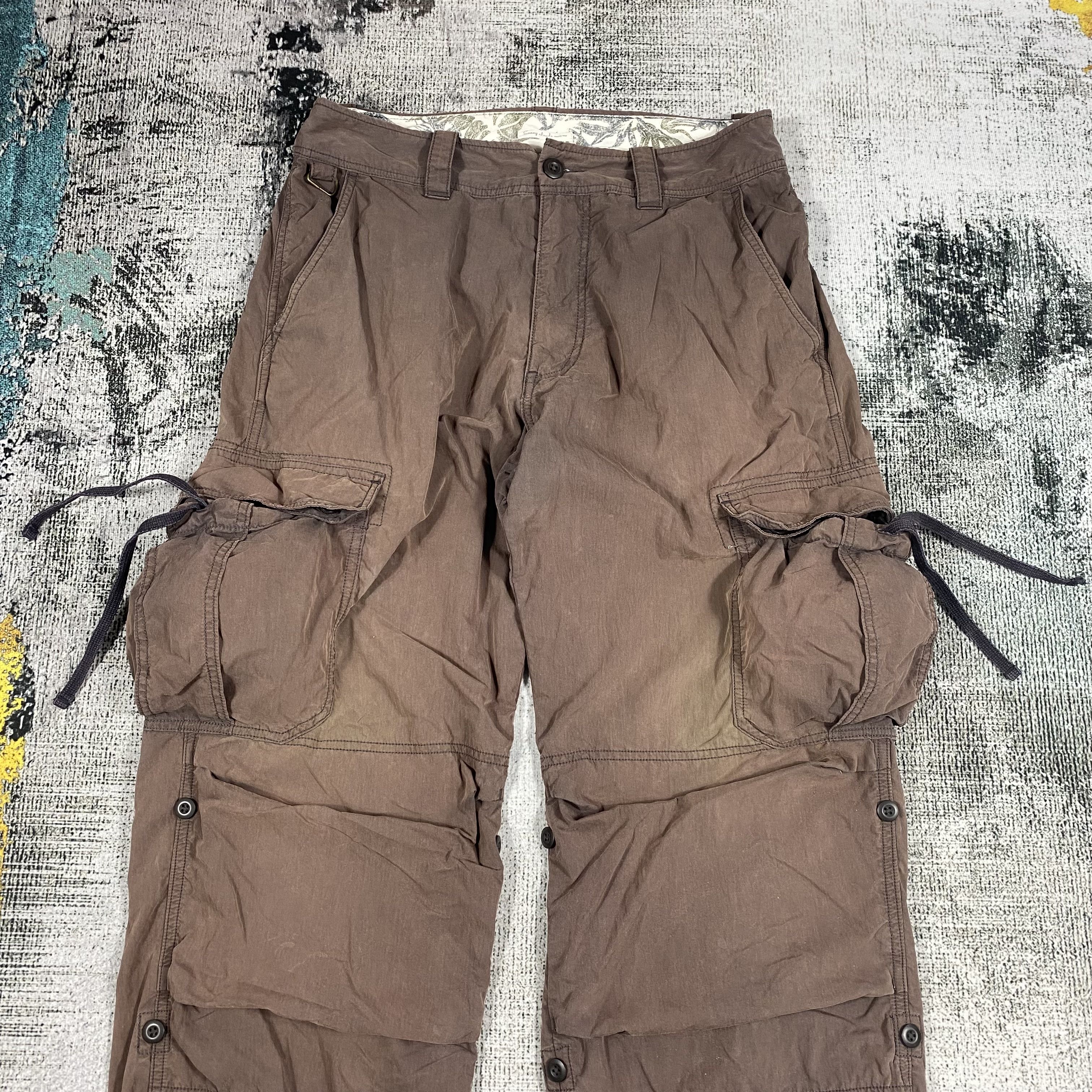 Japanese Brand × Vintage Parachute Bondage Utility Multi Pocket Light Cargo Pants Size US 31 - 3 Thumbnail