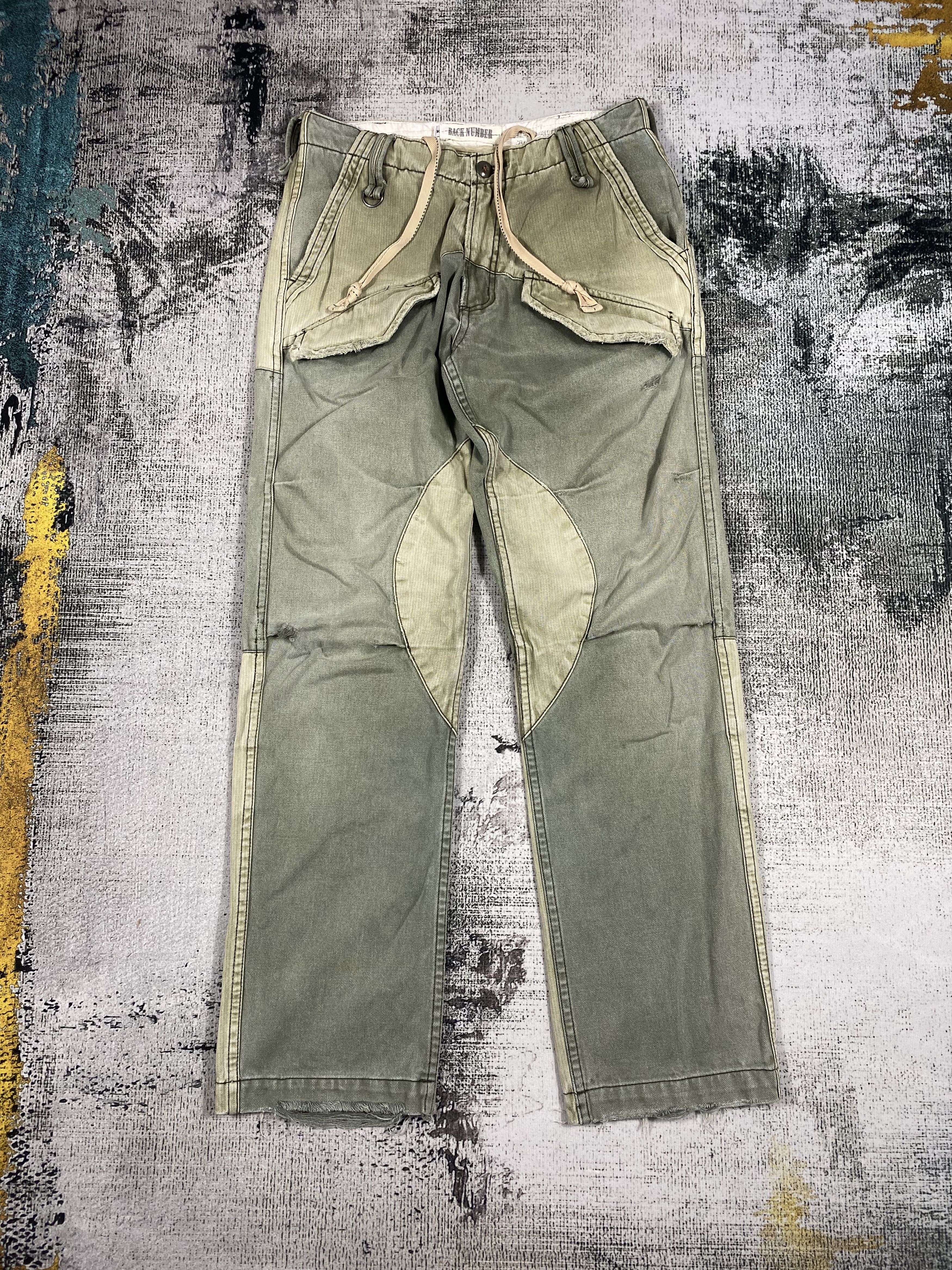 Japanese Brand × Vintage Japanese Sunfaded Back Number Utility Tactical 6 Pockets Size US 30 / EU 46 - 1 Thumbnail