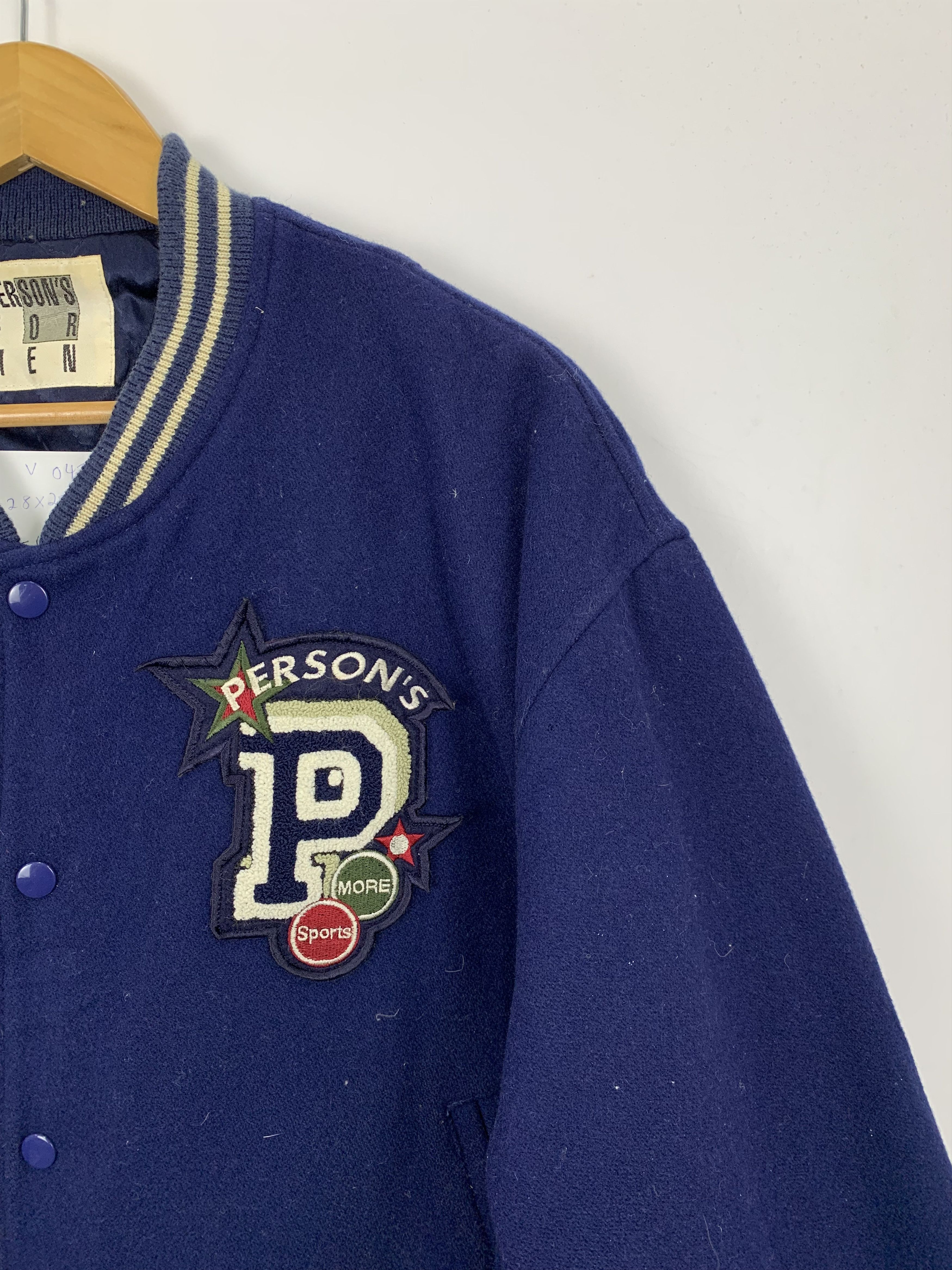 PERSON'S Vintage 90s Persons For Men Varsity Embroidered Jacket V0479 Size US L / EU 52-54 / 3 - 6 Thumbnail