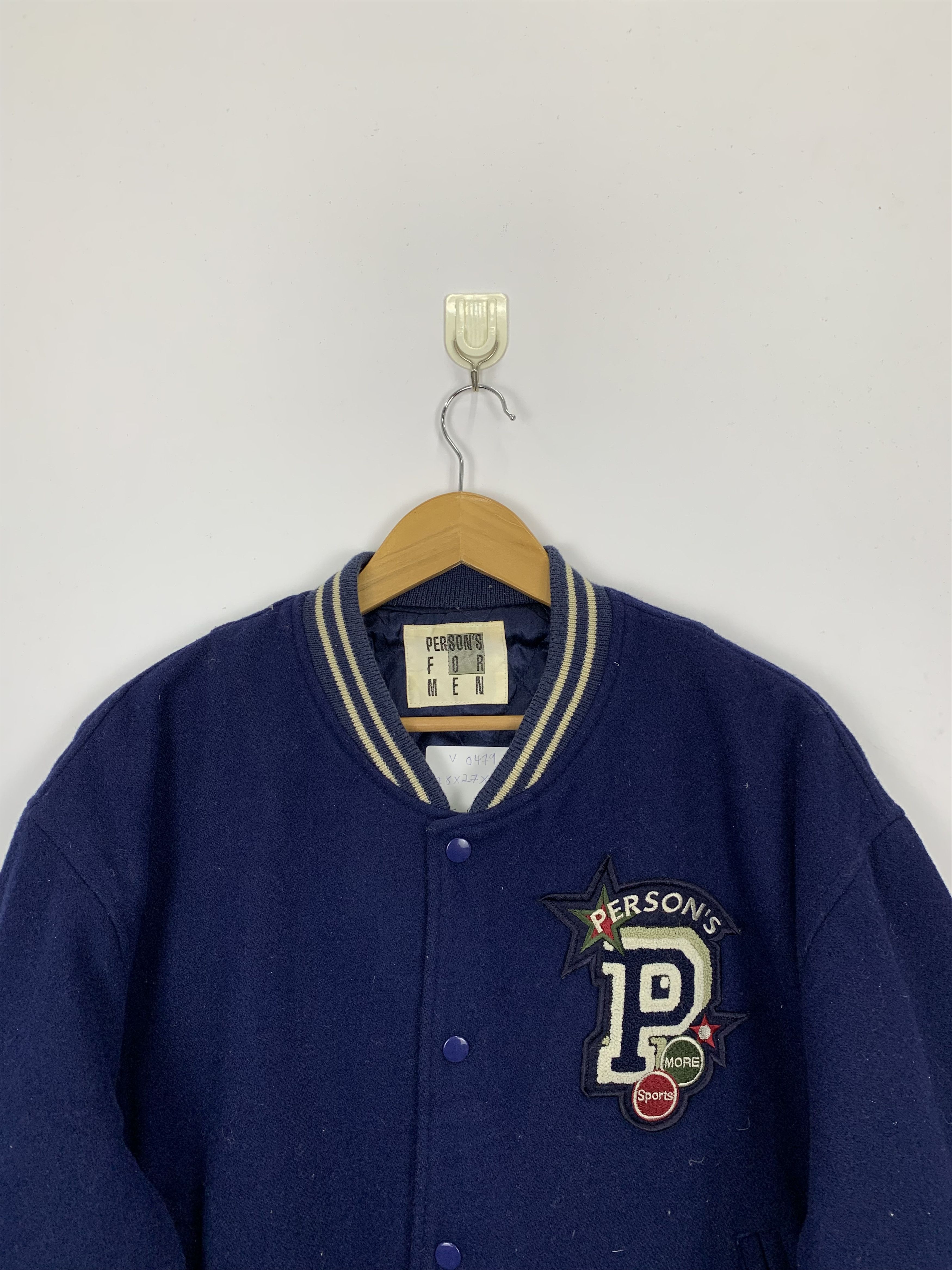 PERSON'S Vintage 90s Persons For Men Varsity Embroidered Jacket V0479 Size US L / EU 52-54 / 3 - 3 Thumbnail