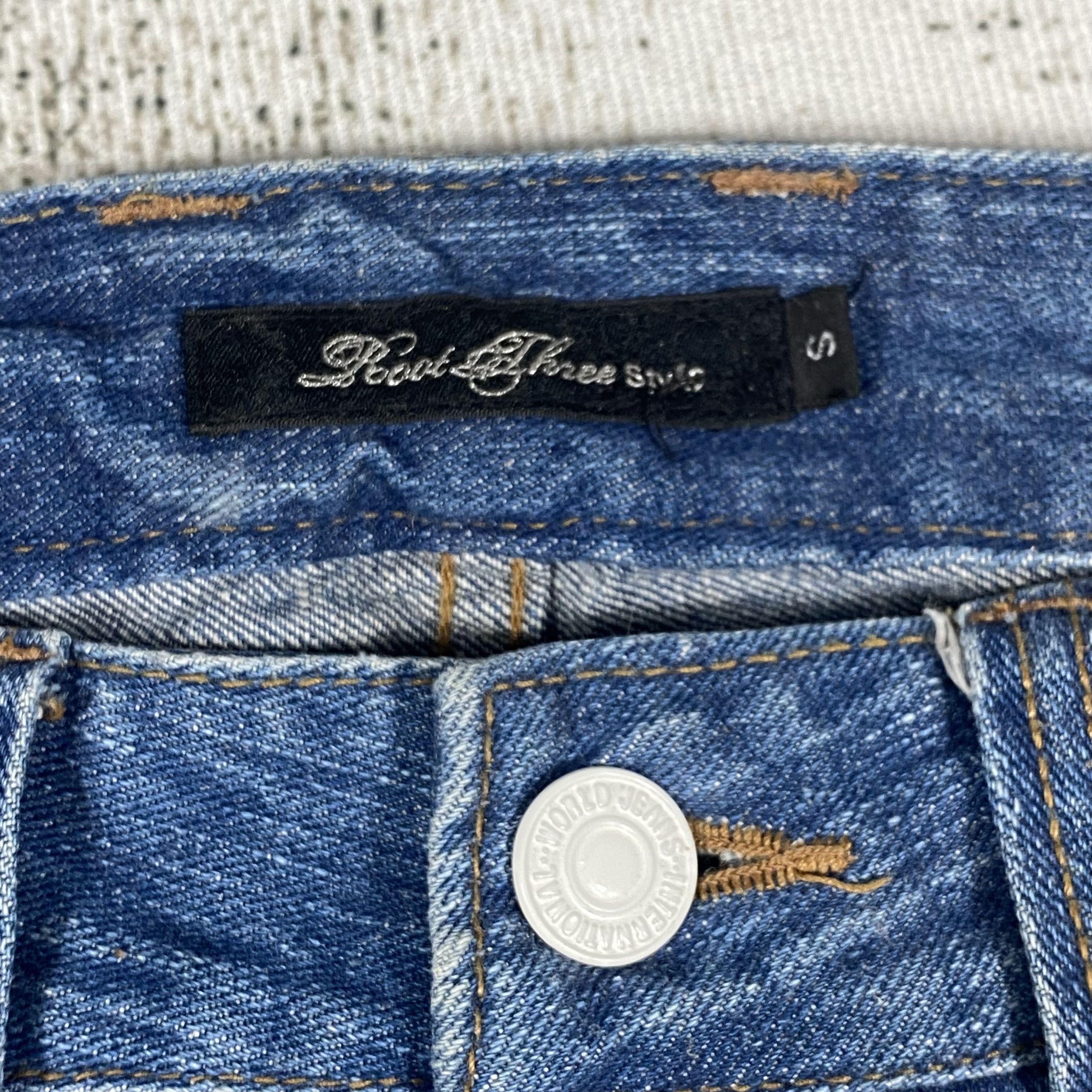 Japanese Brand Low Rise Japanese Splash Paint Distressed Denim Size US 30 / EU 46 - 5 Thumbnail