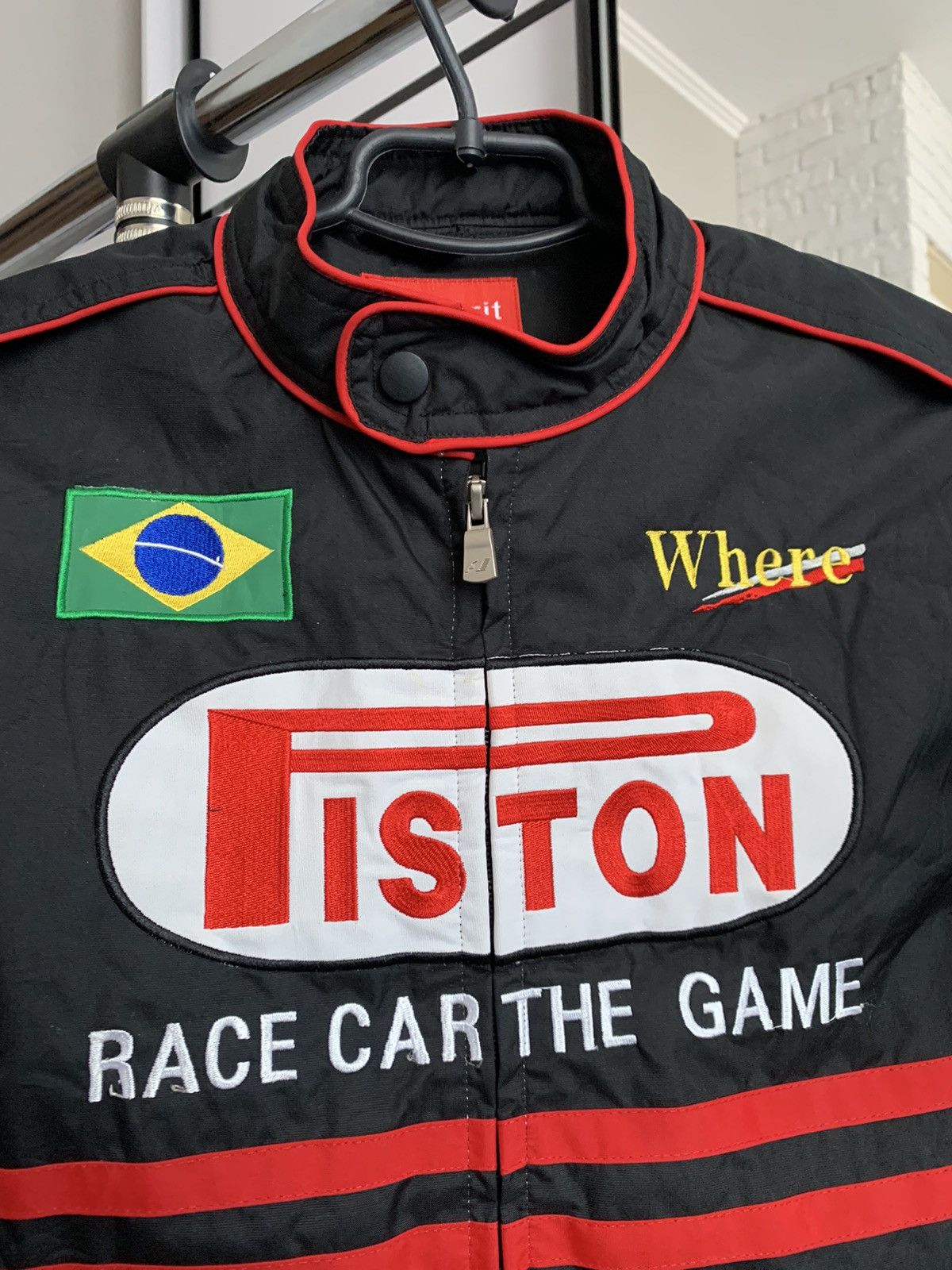 Other Piston Brazil Racing Jacket Vintage Size L / US 10 / IT 46 - 4 Thumbnail