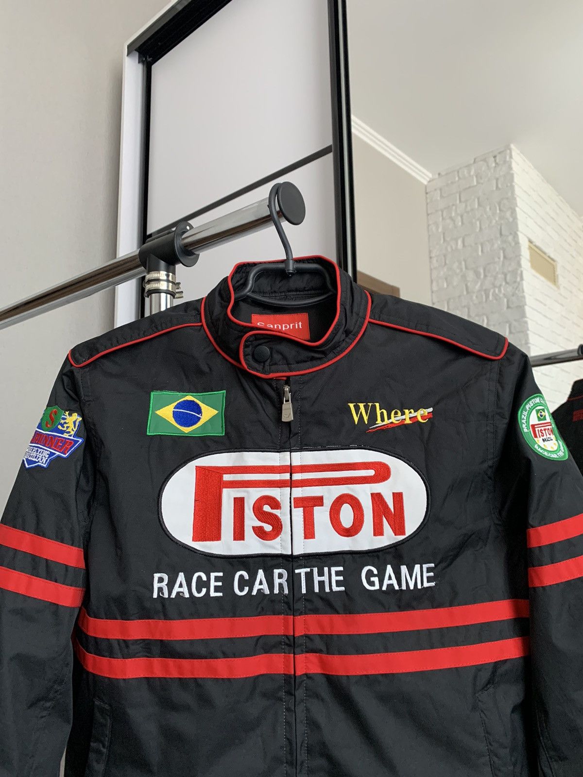 Other Piston Brazil Racing Jacket Vintage Size L / US 10 / IT 46 - 3 Thumbnail