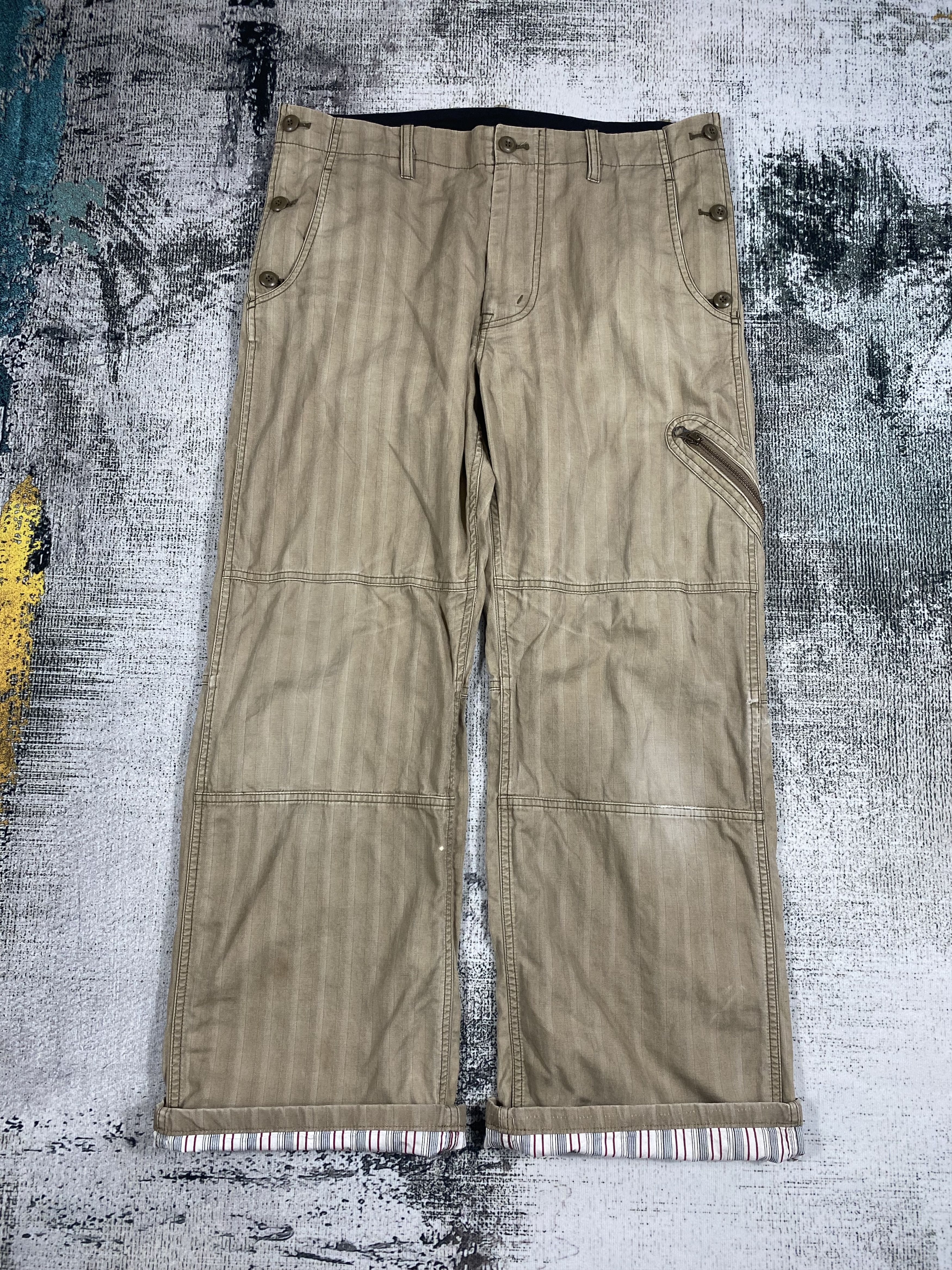 PPFM RARE🔥Baggy PPFM Cargo Multi Pocket Pants Size US 33 - 3 Thumbnail
