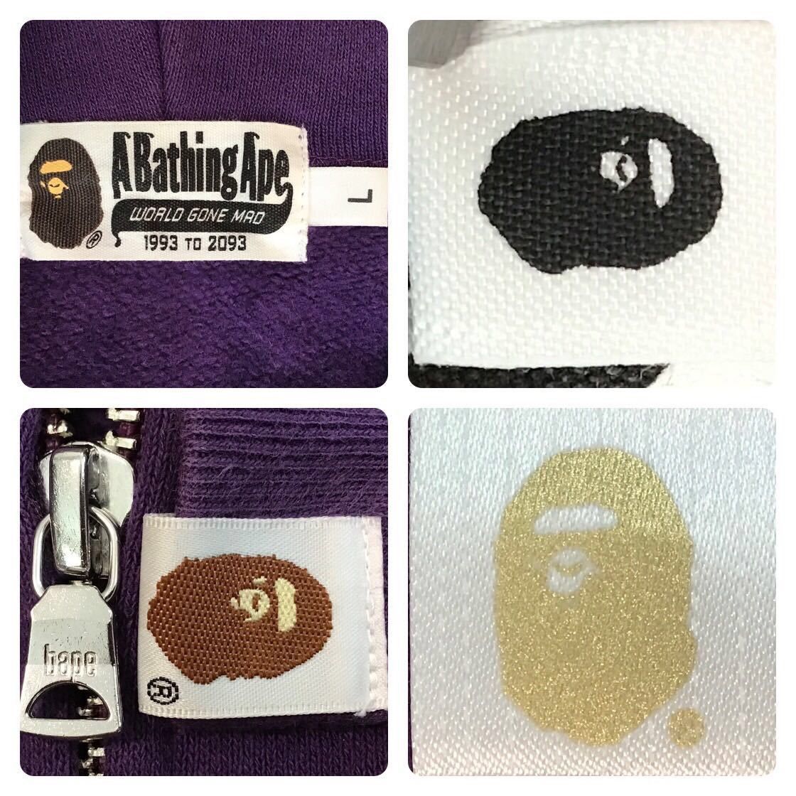 Bape BAPE purple × 1st camo green shark full zip hoodie APE Size US L / EU 52-54 / 3 - 7 Thumbnail