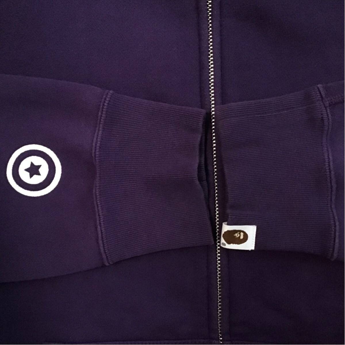 Bape BAPE purple × 1st camo green shark full zip hoodie APE Size US L / EU 52-54 / 3 - 6 Thumbnail