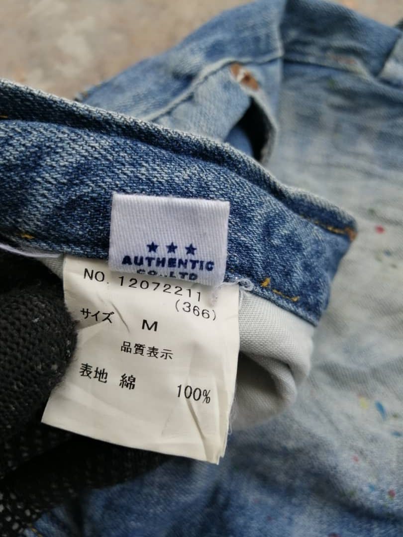 Japanese Brand Sugar Cube Japanese Painter Jeans Three Quarter Workwear Size US 31 - 7 Thumbnail