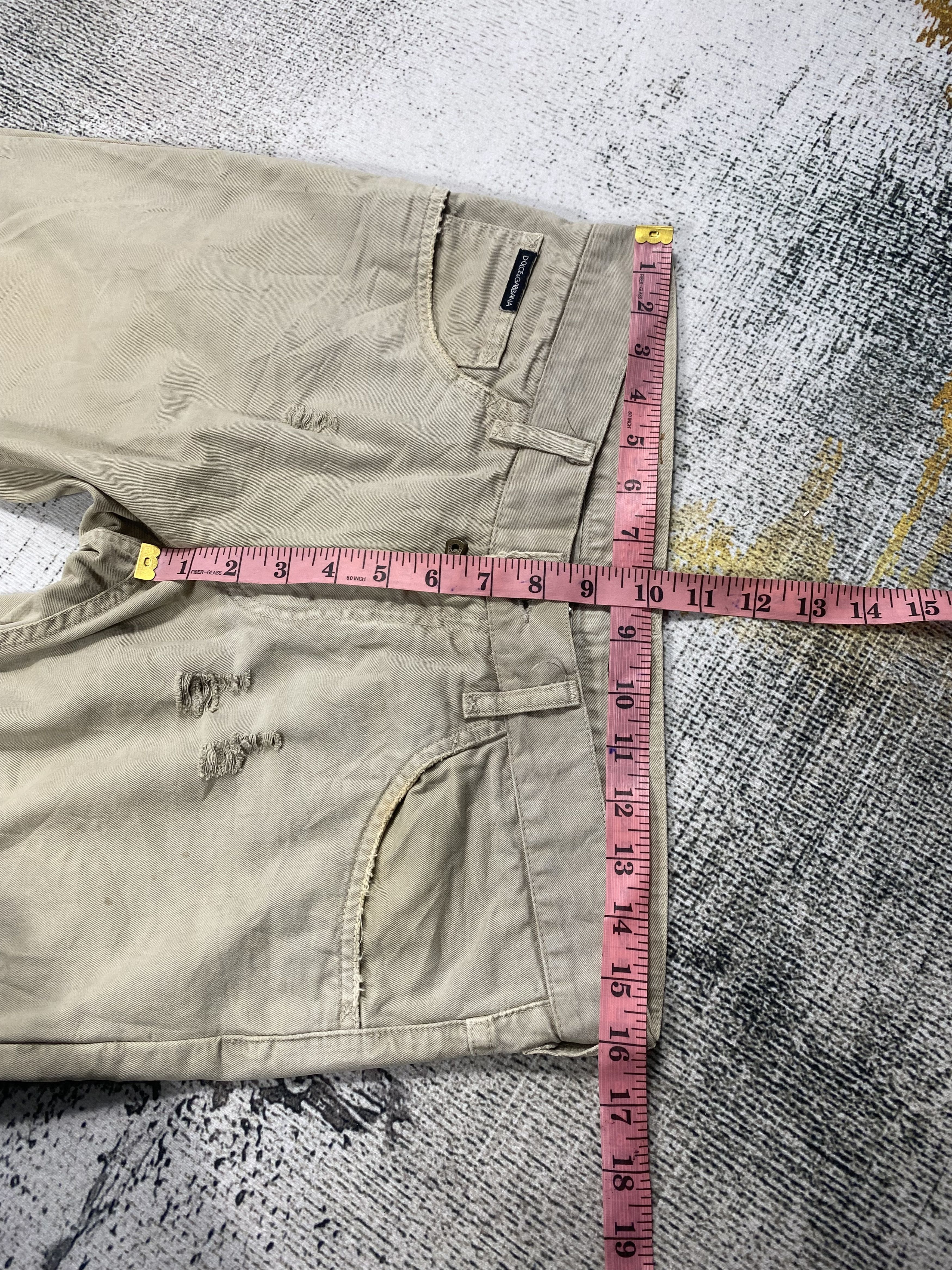 Dolce & Gabbana RARE🔥Low Rise Brown Washed Distressed Light Denim Size US 30 / EU 46 - 16 Thumbnail