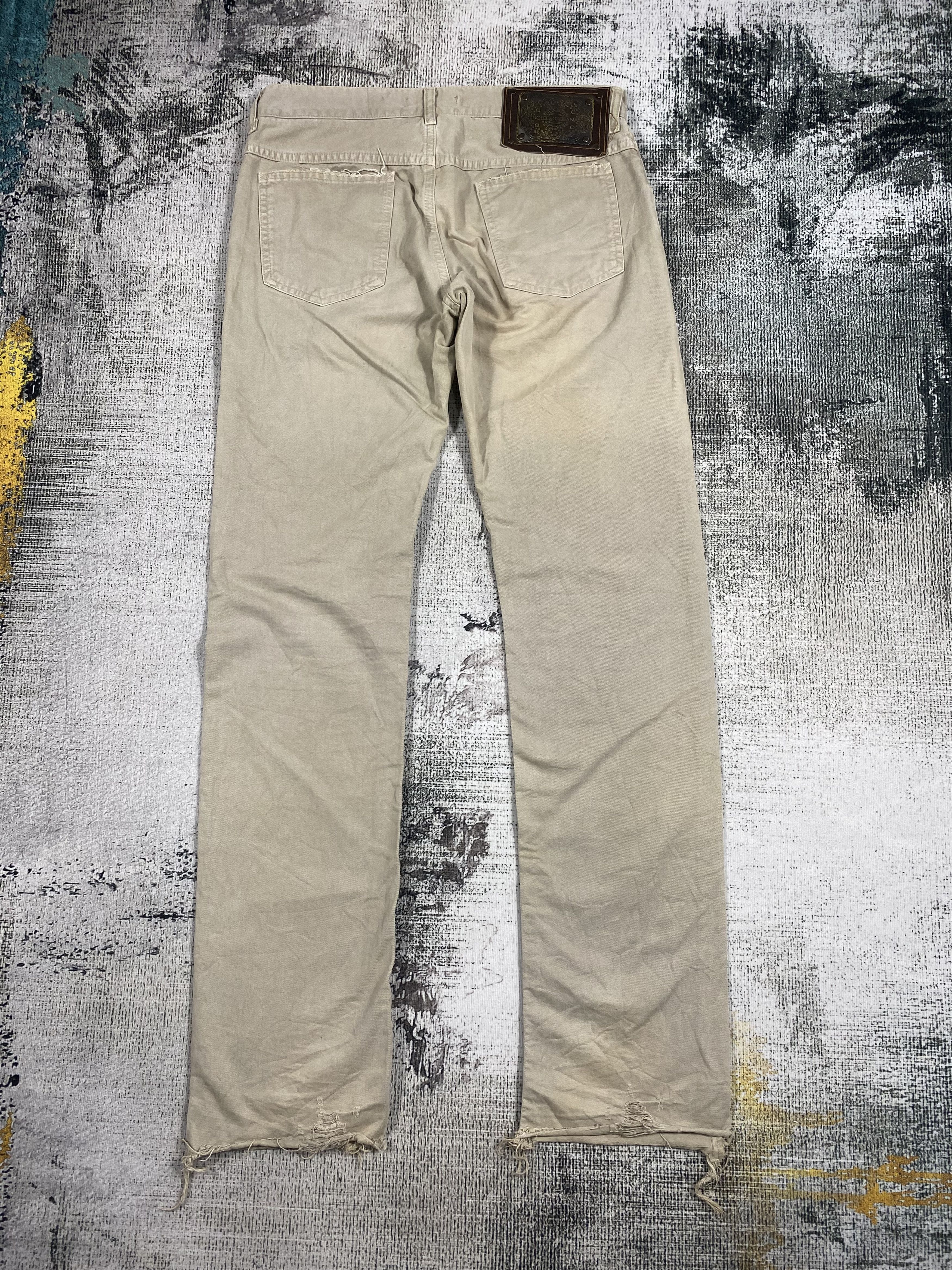 Dolce & Gabbana RARE🔥Low Rise Brown Washed Distressed Light Denim Size US 30 / EU 46 - 2 Thumbnail