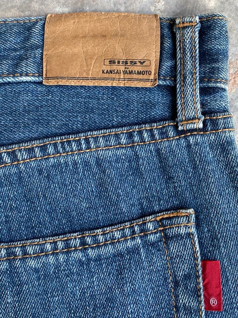 Japanese Brand Light Wash Denim Sissy by Kansai Yamamoto Jeans Size US 34 / EU 50 - 9 Thumbnail