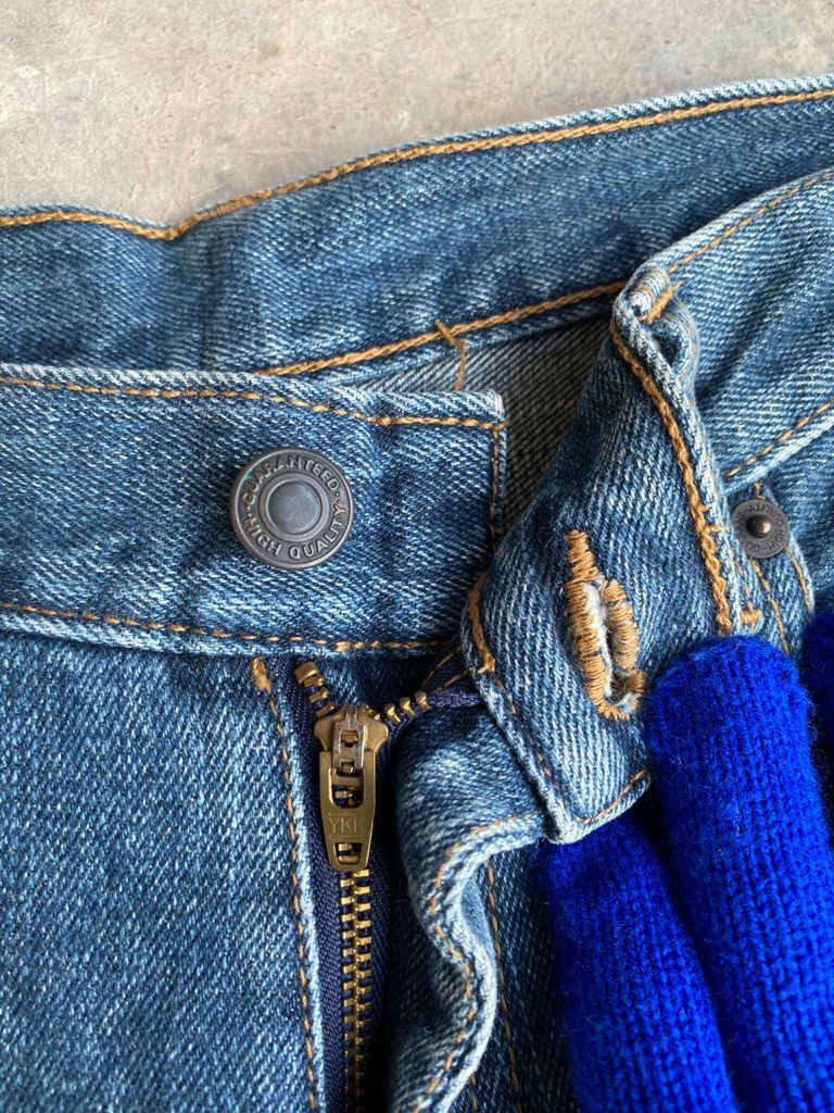 Japanese Brand Light Wash Denim Sissy by Kansai Yamamoto Jeans Size US 34 / EU 50 - 11 Thumbnail