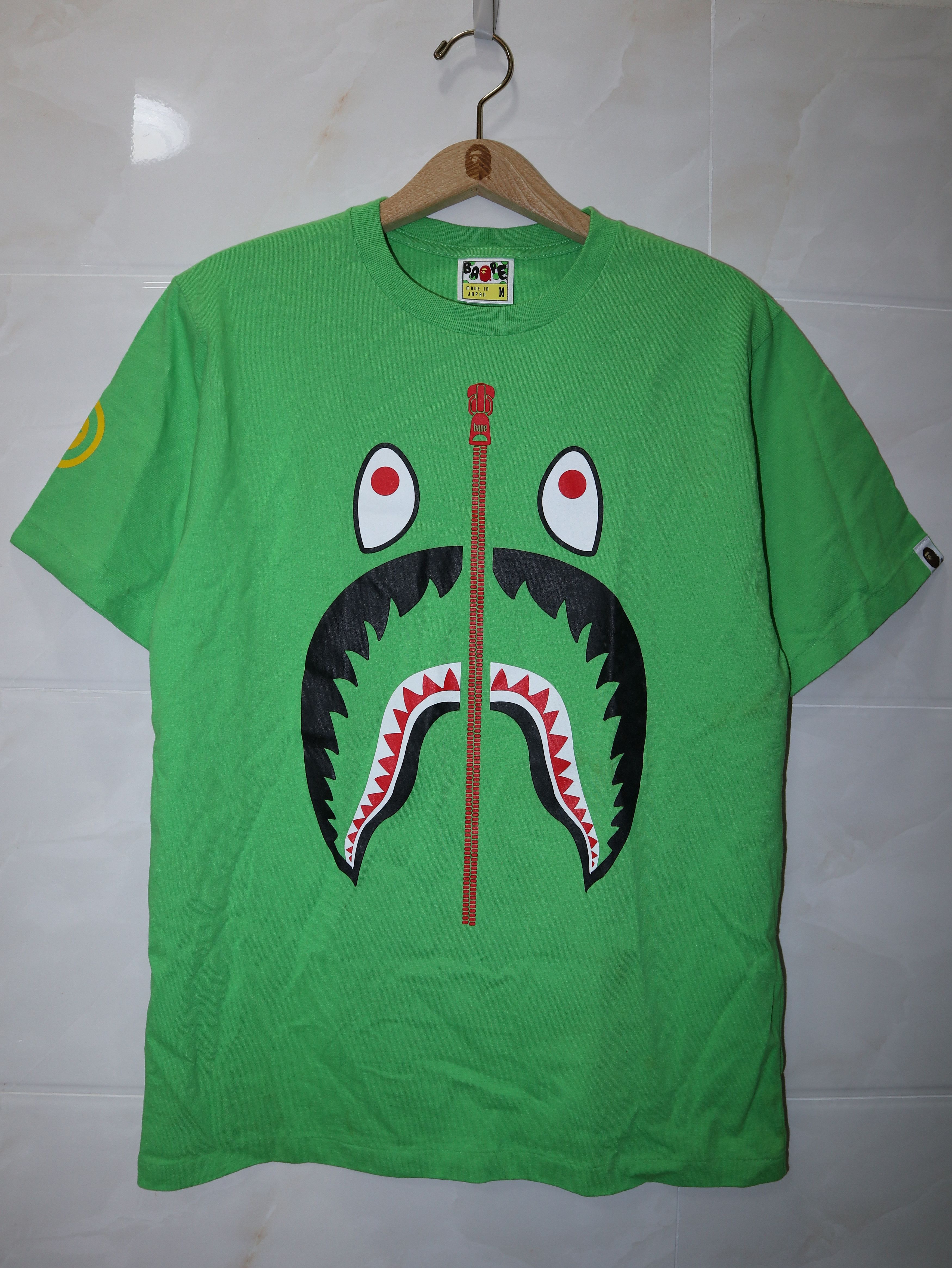 Bape Bape Shark Tee Size US M / EU 48-50 / 2 - 1 Thumbnail