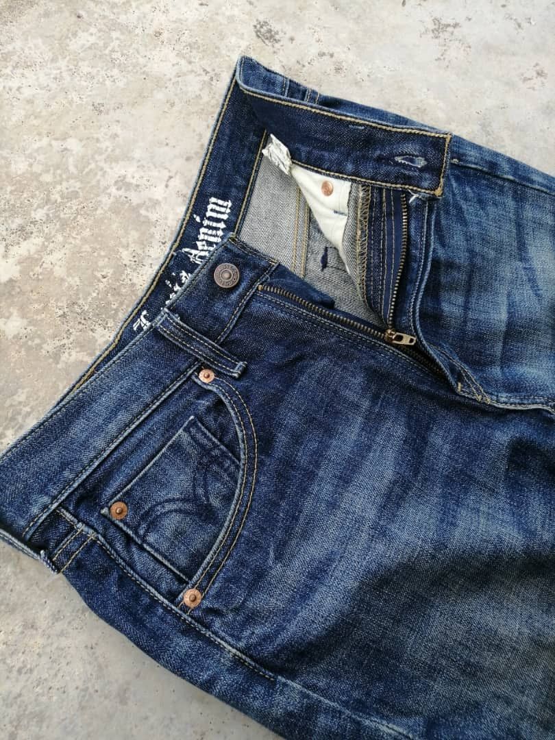 Levi's Light Wash Rusty Whiskers Levi's 505 Jeans Size US 31 - 6 Thumbnail