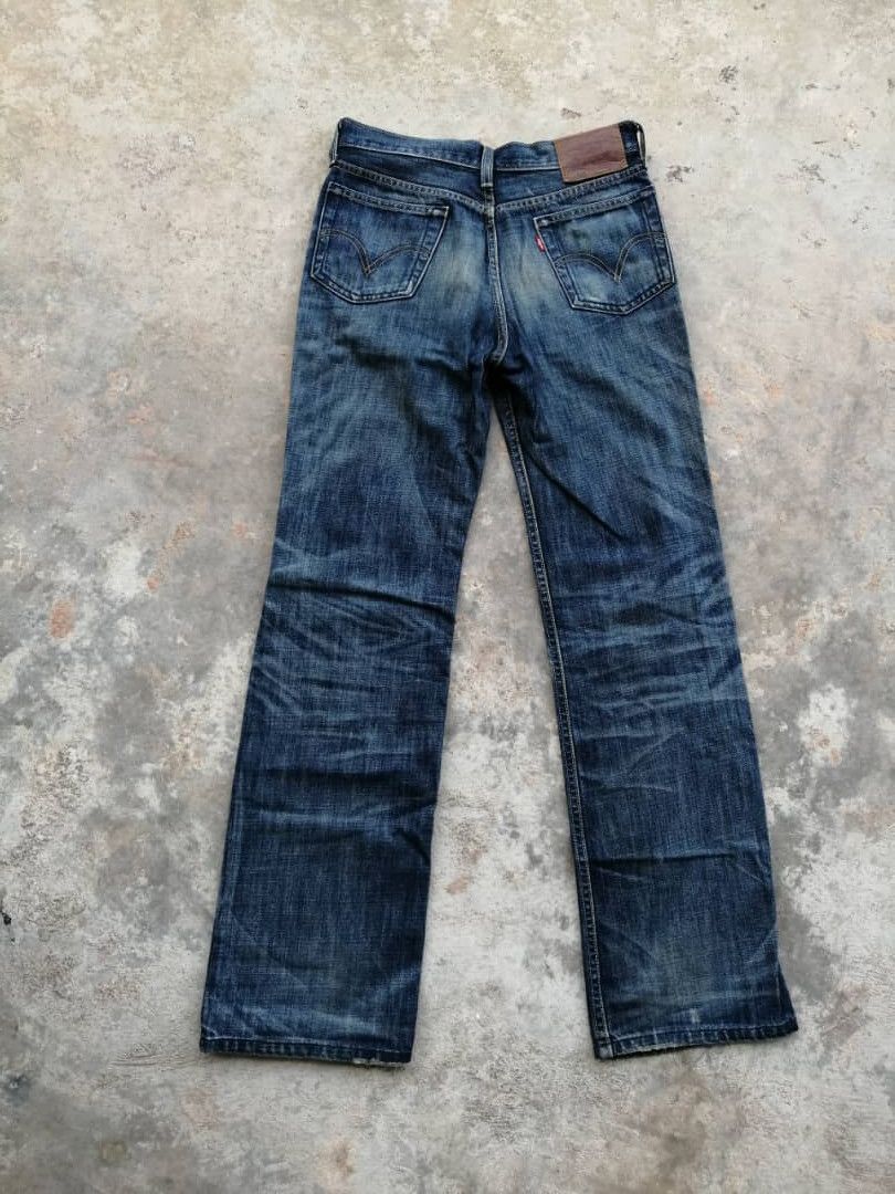 Levi's Light Wash Rusty Whiskers Levi's 505 Jeans Size US 31 - 8 Thumbnail