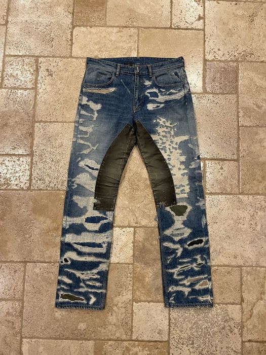 Givenchy Givenchy Matthew Williams Jeans In Destroyed Denim