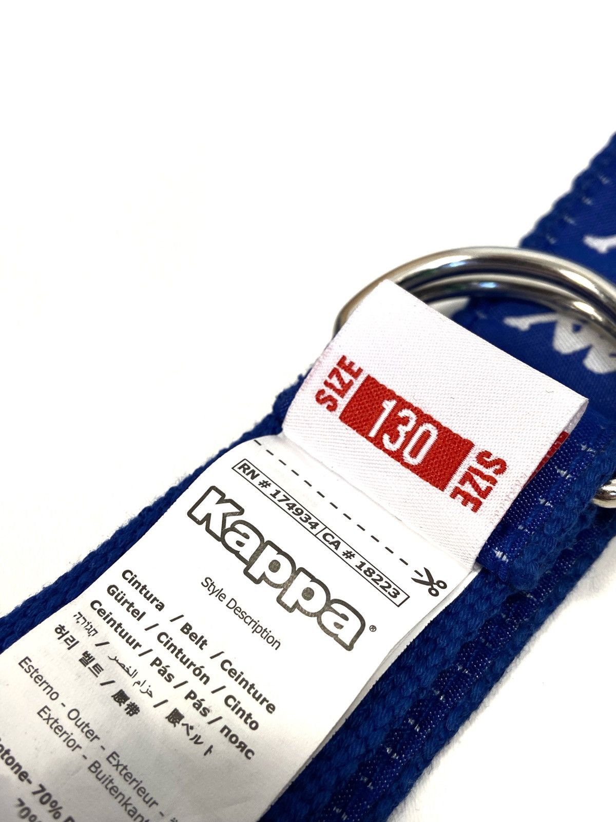 Kappa Kappa 80s belt blue 130 cm Size ONE SIZE - 6 Thumbnail