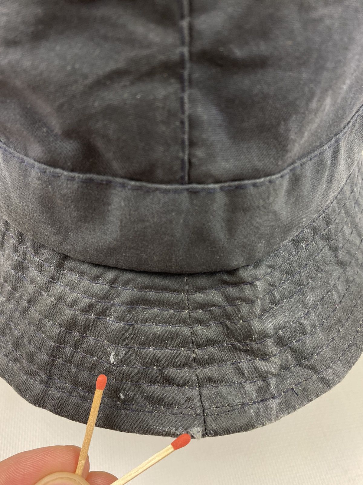 Barbour × Vintage Vintage Barbour Waxed Panama Bucket Hat Cap Size ONE SIZE - 6 Thumbnail