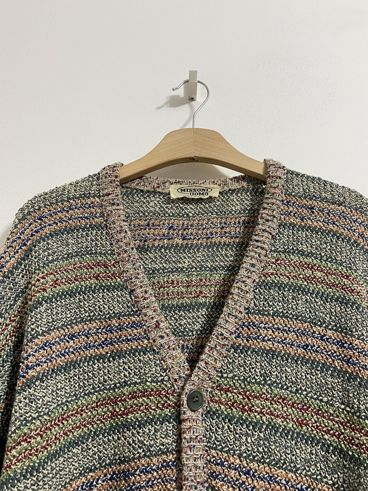 Missoni Missoni Uomo Men’s Vintage Cardigan Pattern Sweater Size US XL / EU 56 / 4 - 18 Thumbnail