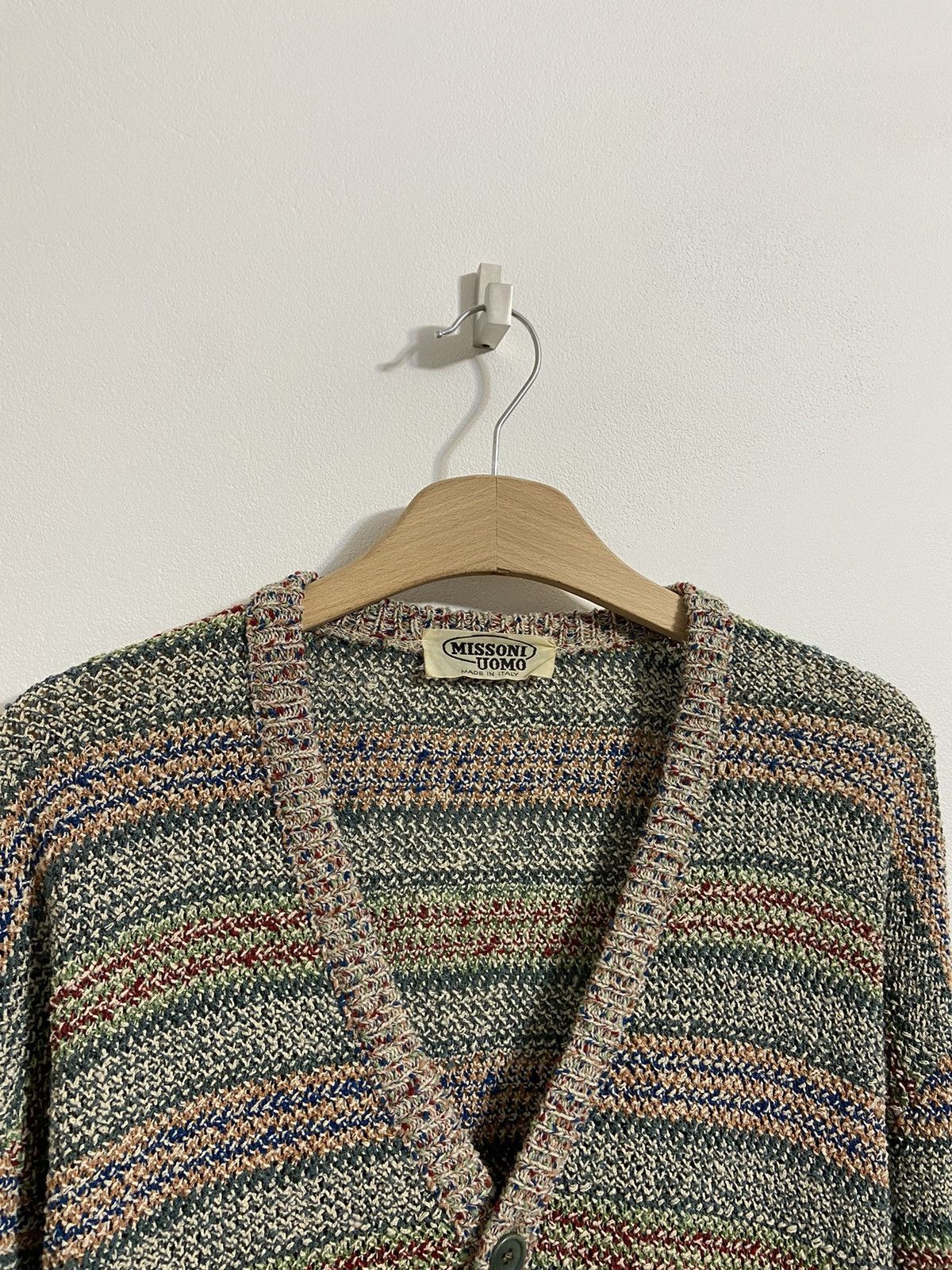 Missoni Missoni Uomo Men’s Vintage Cardigan Pattern Sweater Size US XL / EU 56 / 4 - 2 Thumbnail