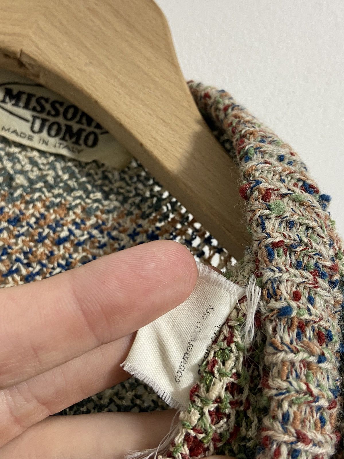 Missoni Missoni Uomo Men’s Vintage Cardigan Pattern Sweater Size US XL / EU 56 / 4 - 20 Thumbnail