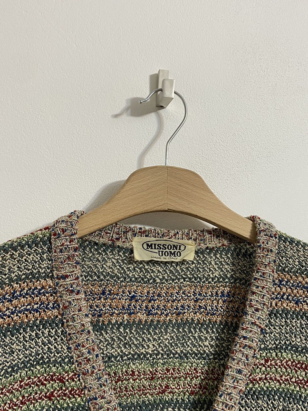 Missoni Missoni Uomo Men’s Vintage Cardigan Pattern Sweater Size US XL / EU 56 / 4 - 3 Thumbnail