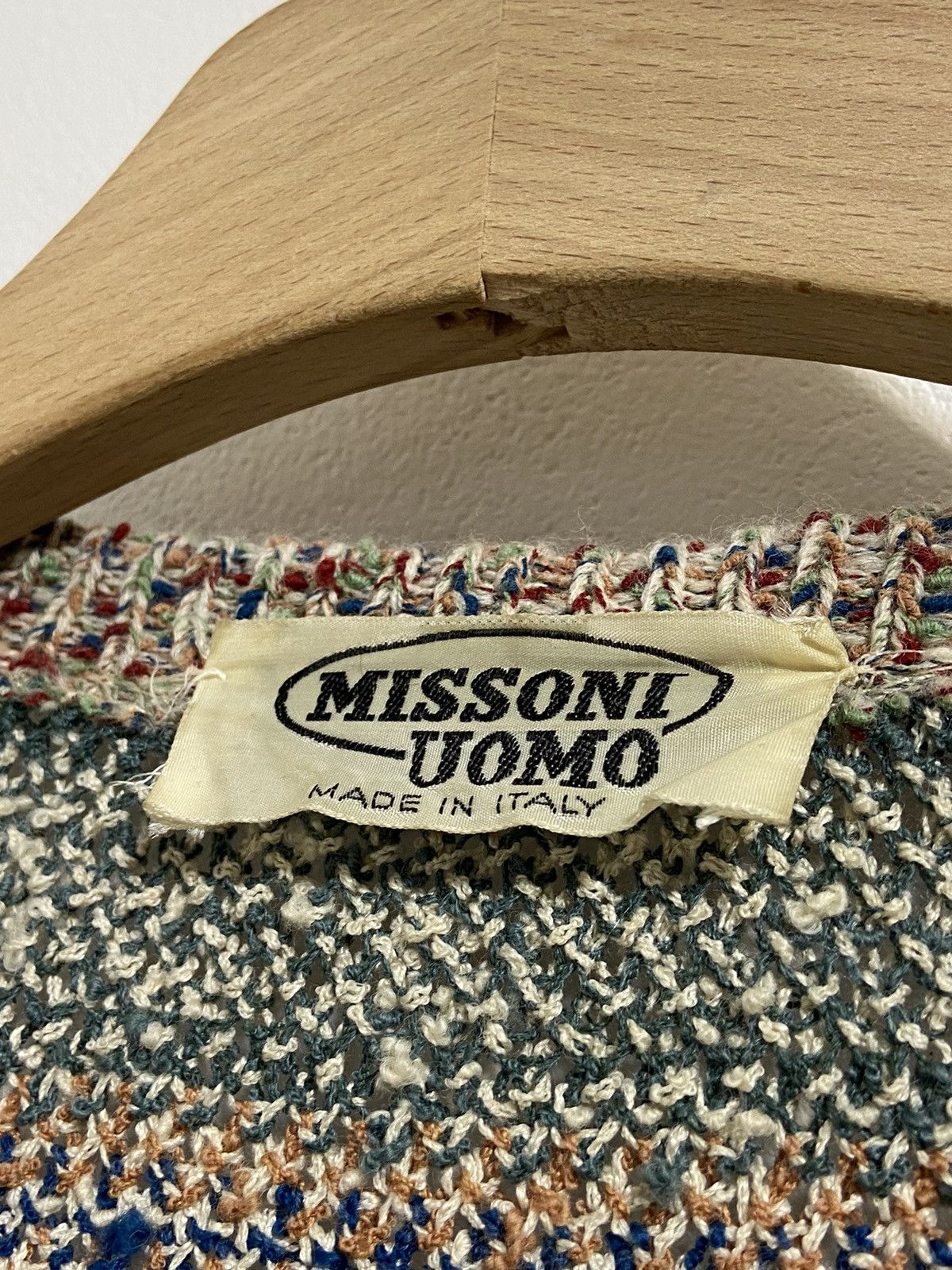 Missoni Missoni Uomo Men’s Vintage Cardigan Pattern Sweater Size US XL / EU 56 / 4 - 7 Thumbnail