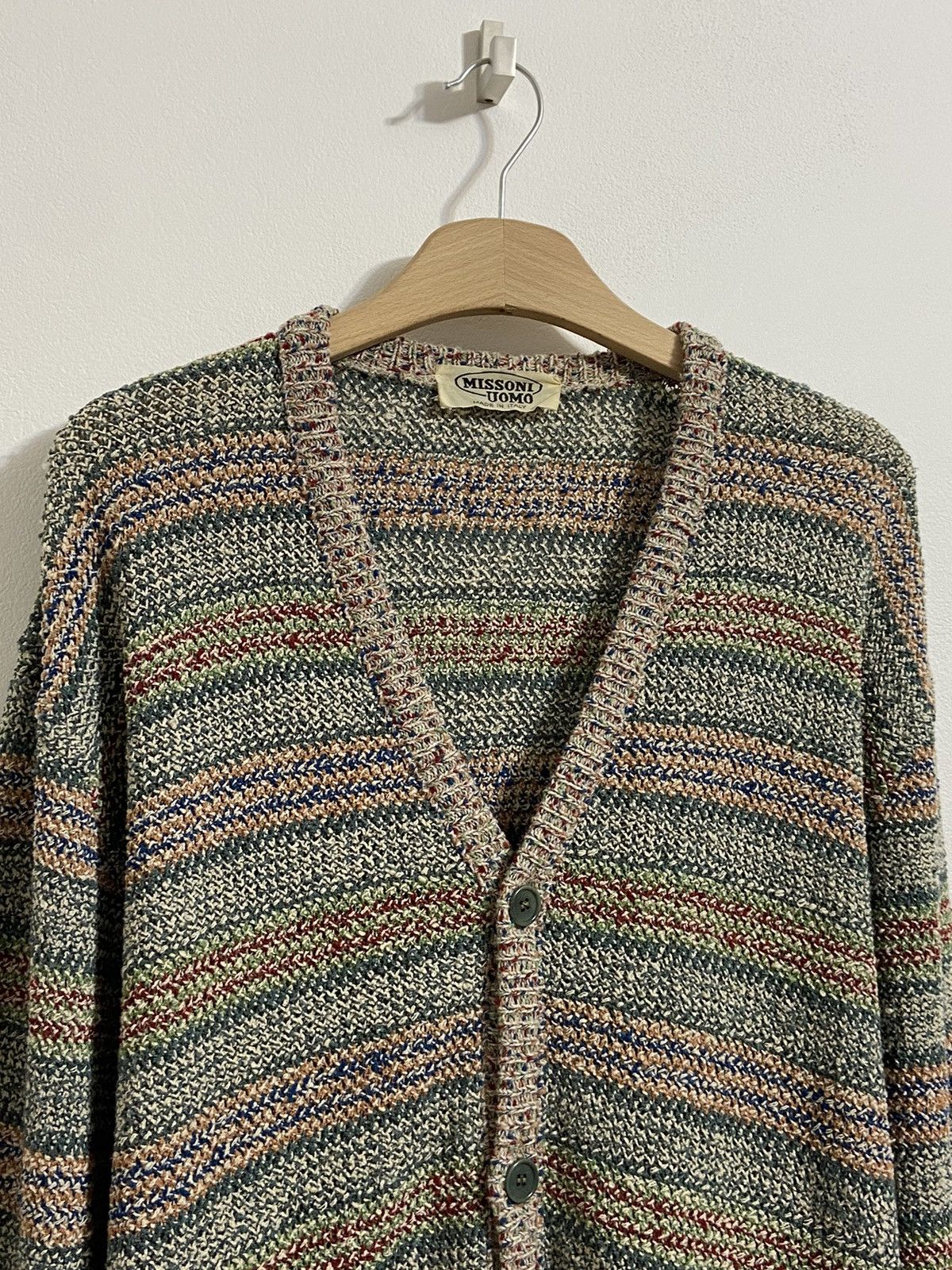 Missoni Missoni Uomo Men’s Vintage Cardigan Pattern Sweater Size US XL / EU 56 / 4 - 4 Thumbnail