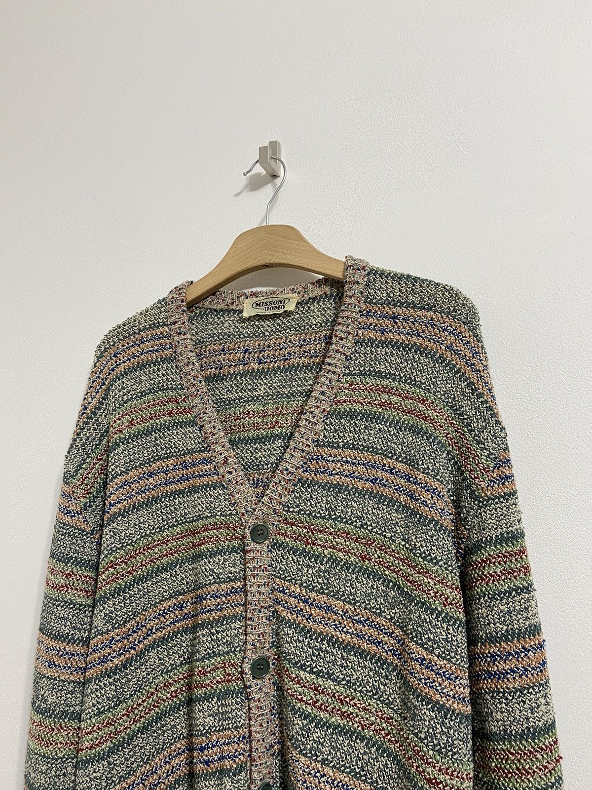 Missoni Missoni Uomo Men’s Vintage Cardigan Pattern Sweater Size US XL / EU 56 / 4 - 15 Thumbnail