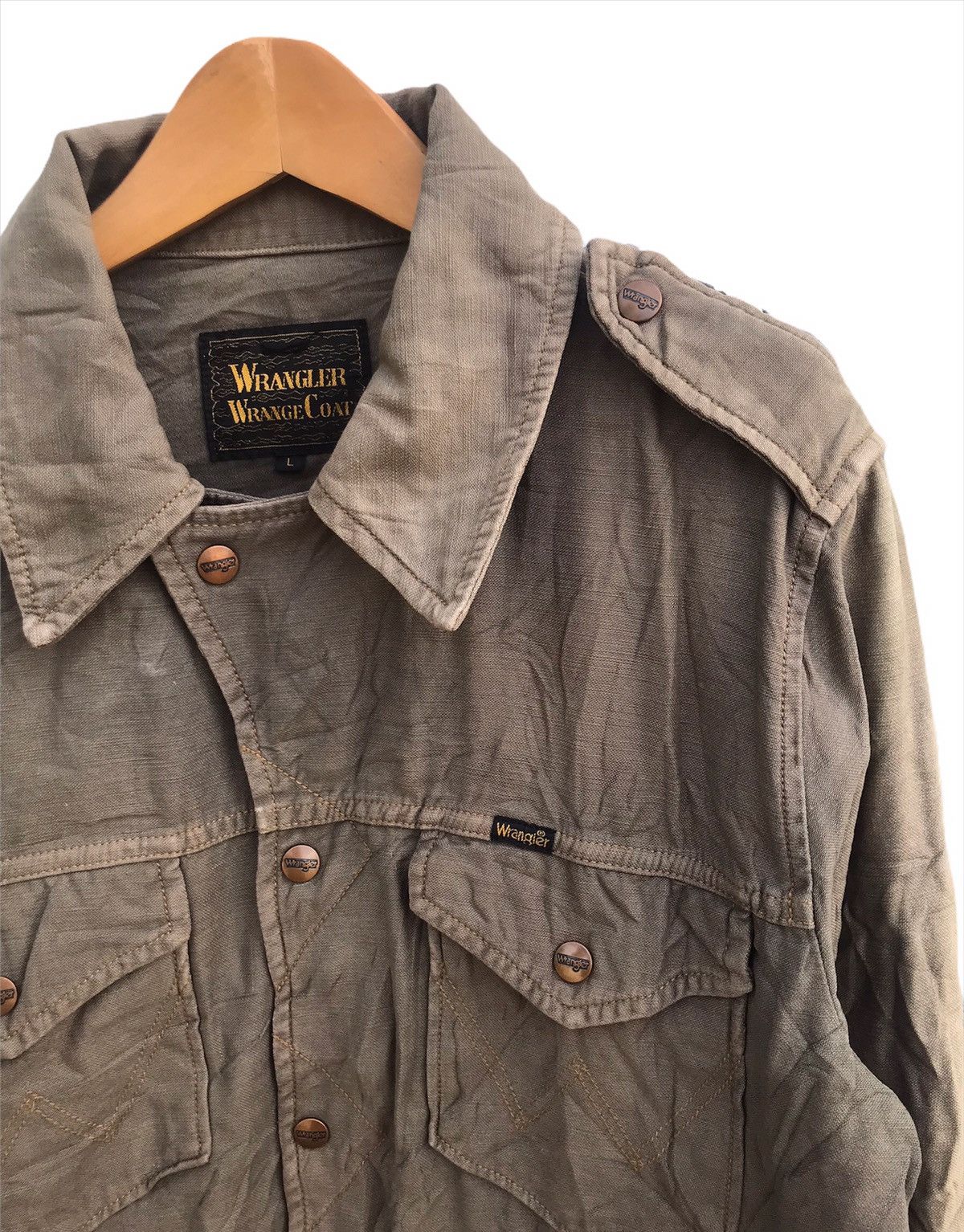 Sun faded Wrangler jacket